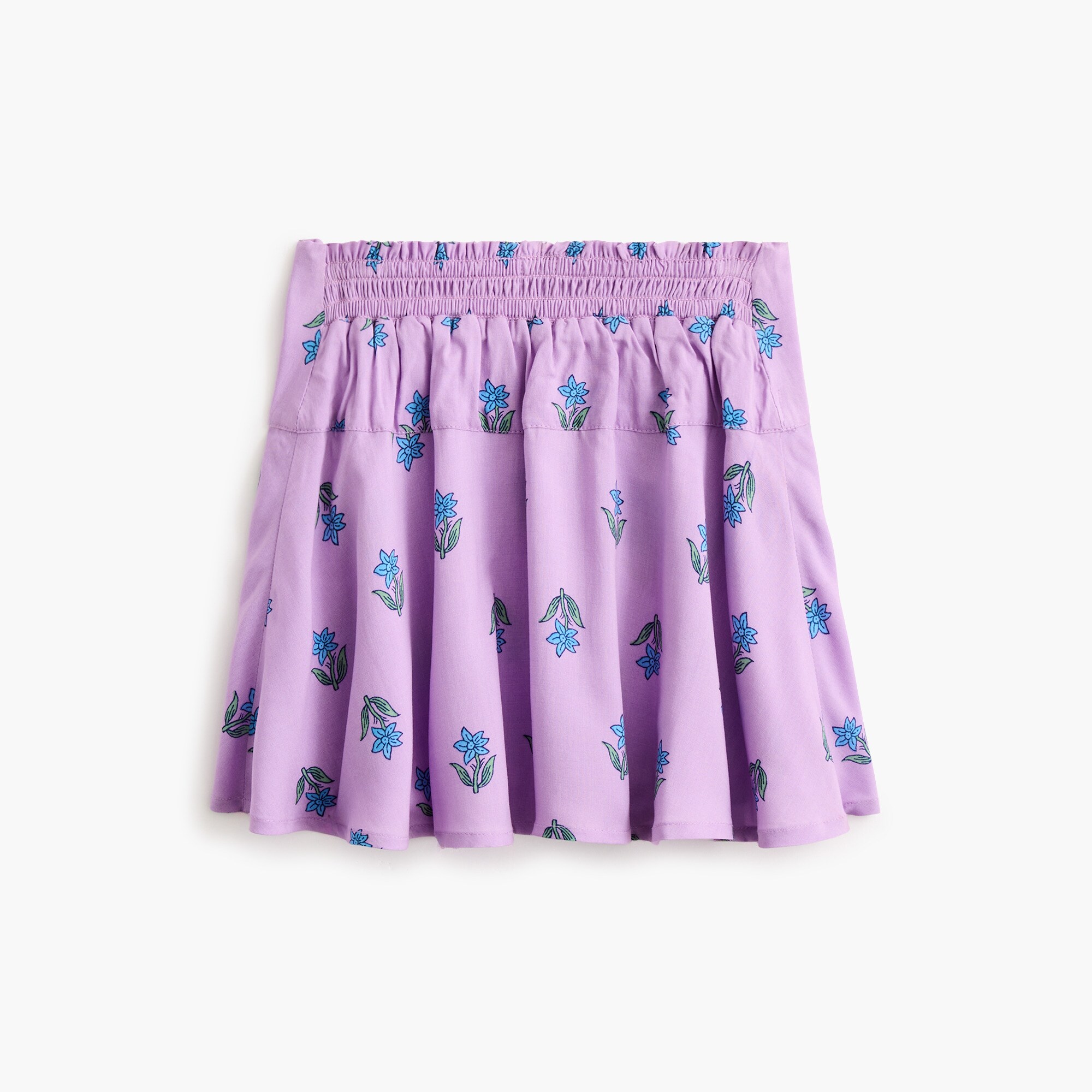 Girls' block-print skort