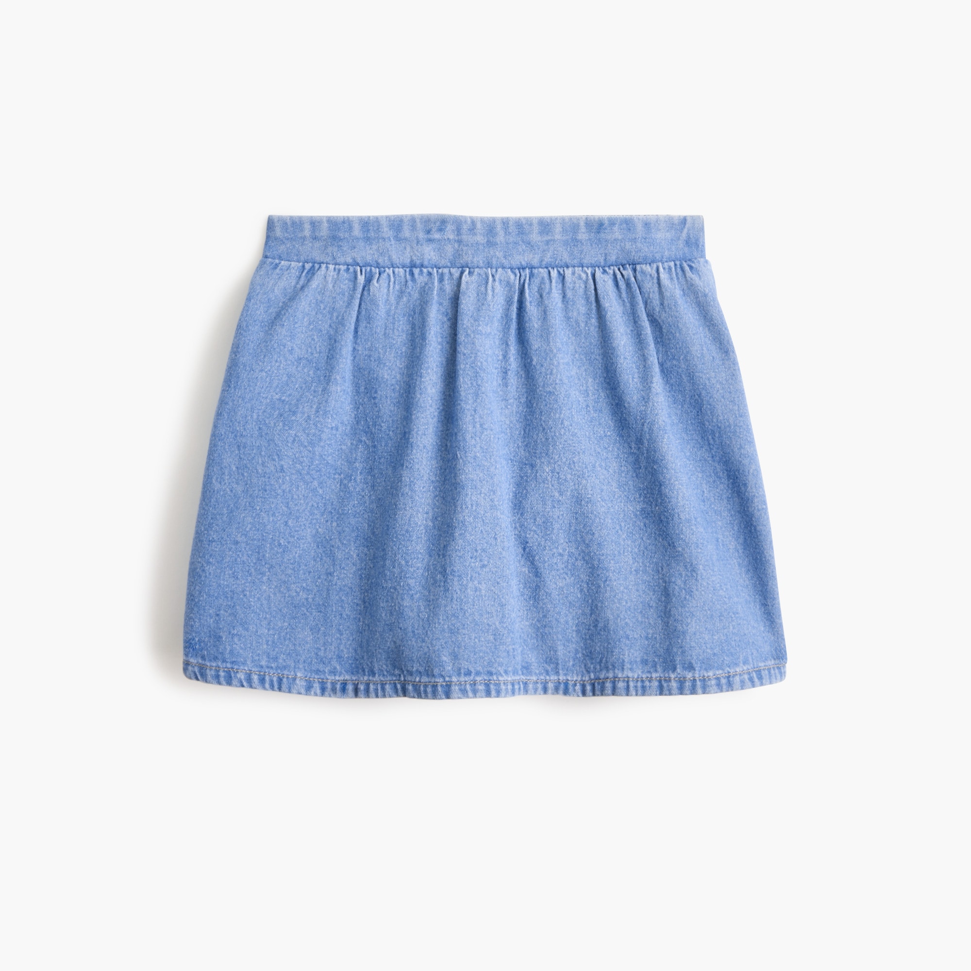 Girls' denim pull-on skater skort