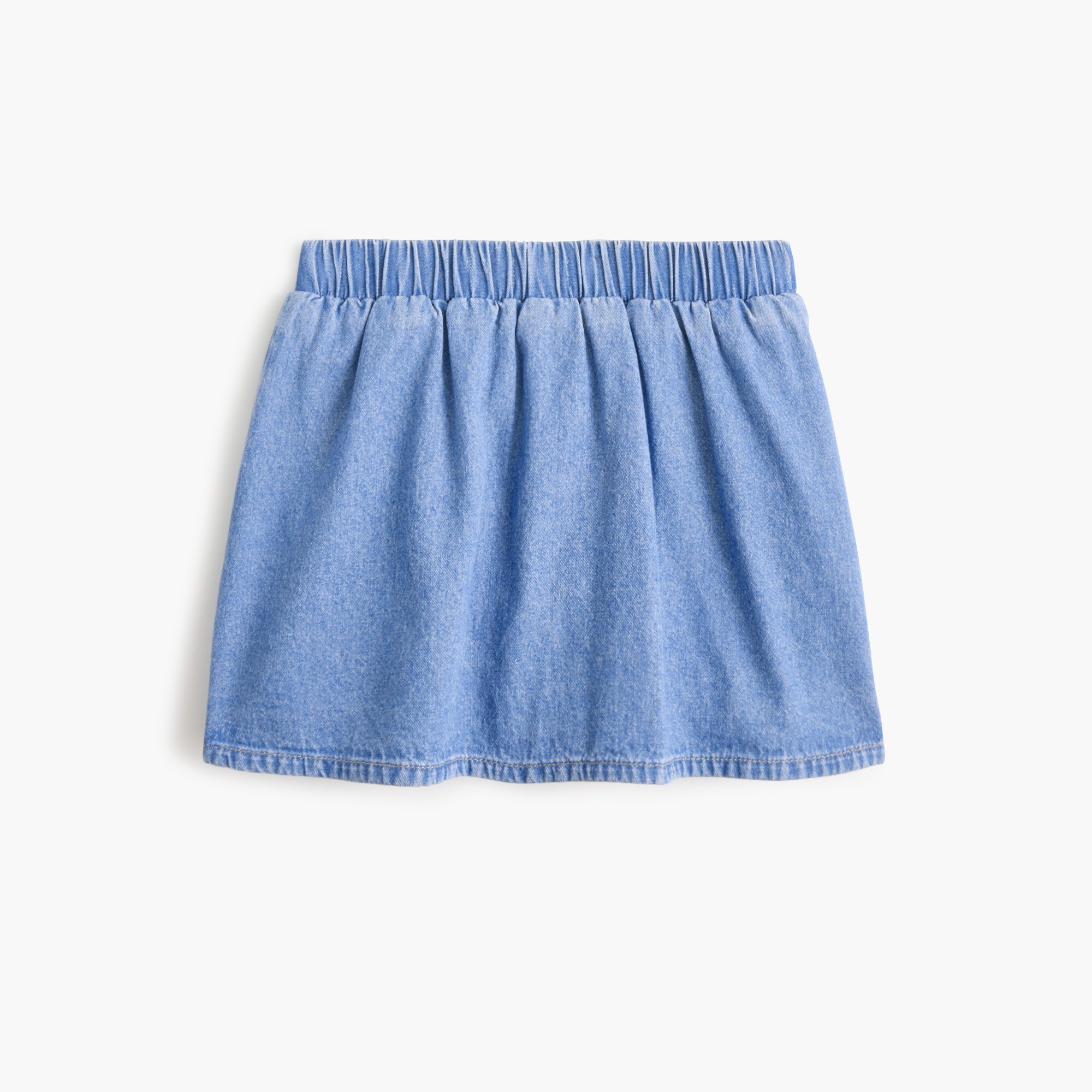 Girls' denim pull-on skater skort