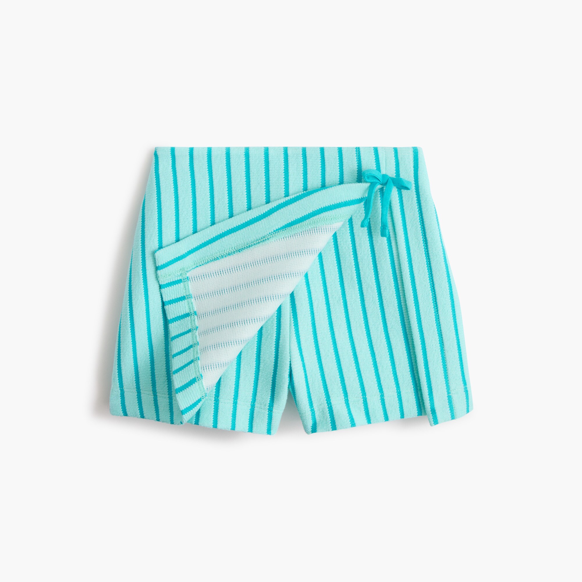 Striped bow skort
