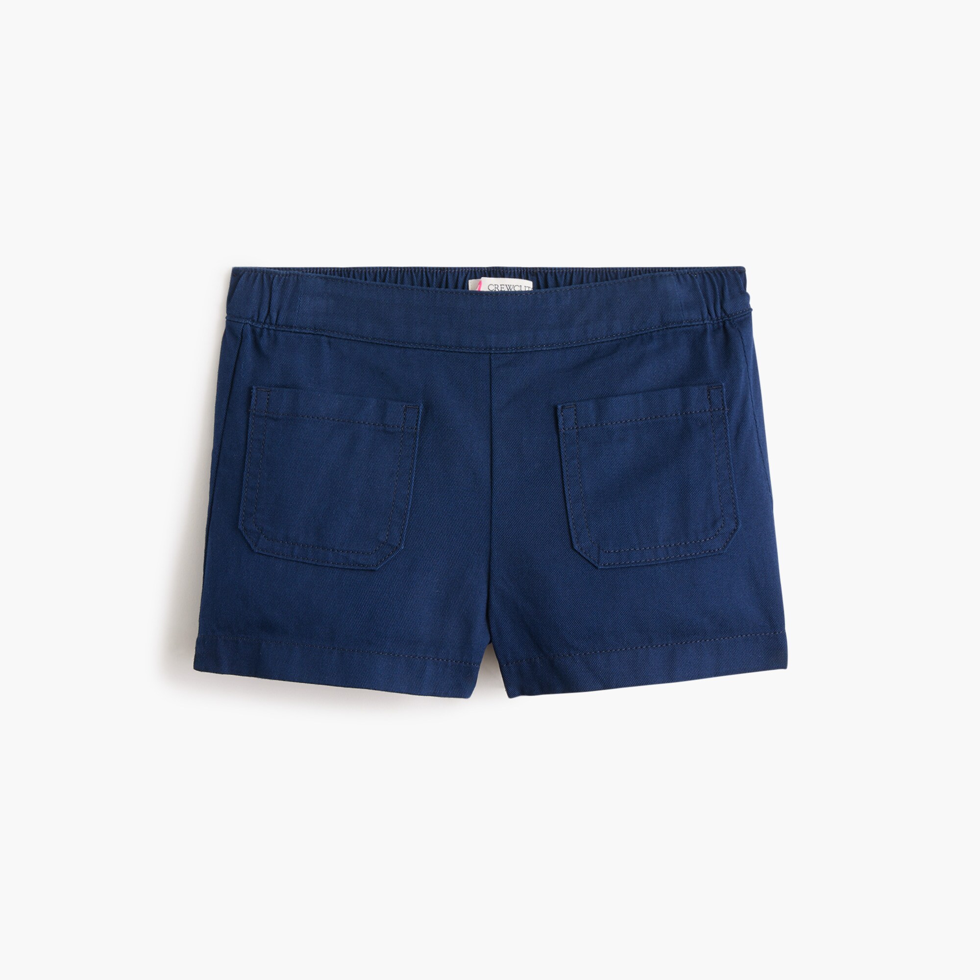 girls' patch-pocket pull-on short for girls