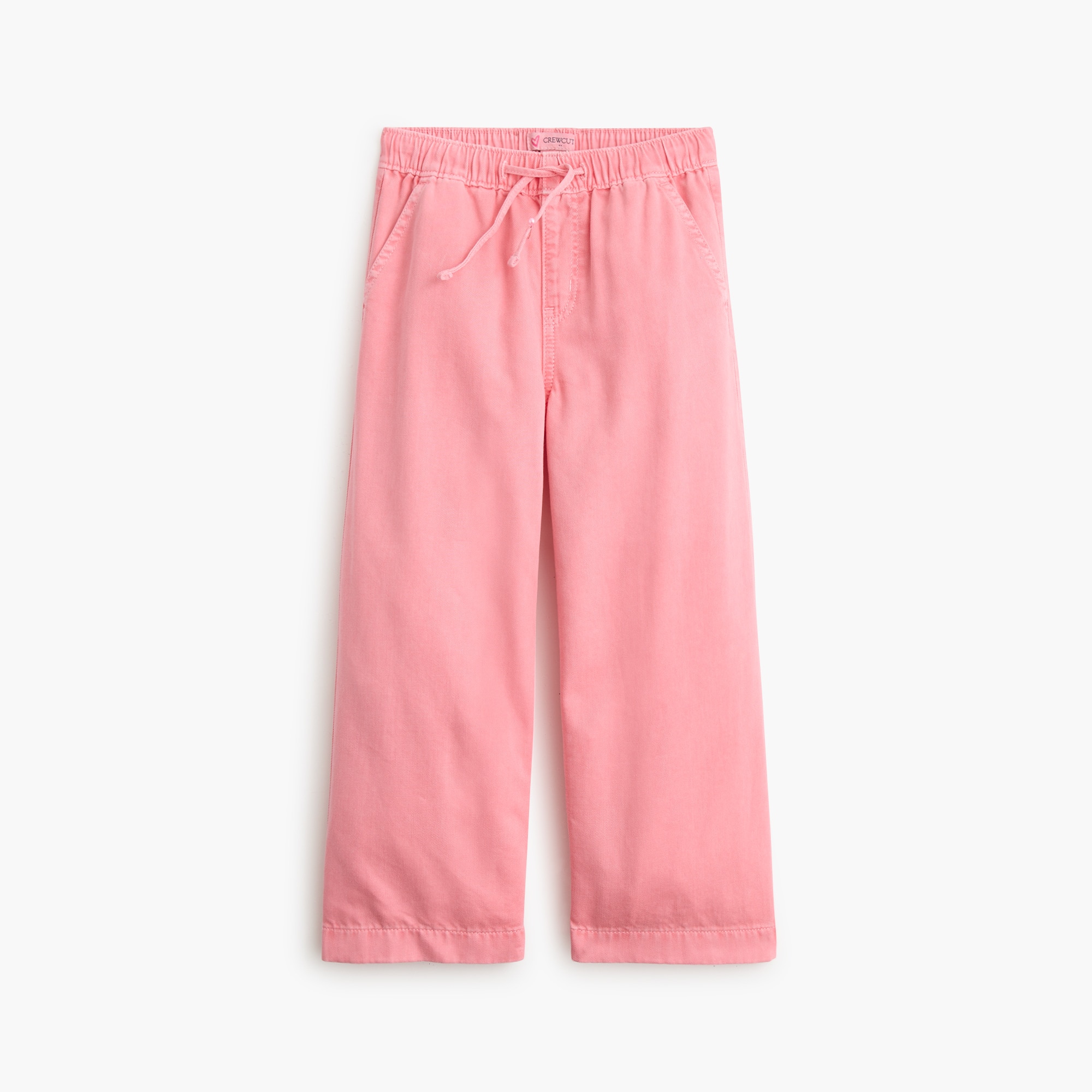 girls' garment-dyed twill pull-on pant for girls