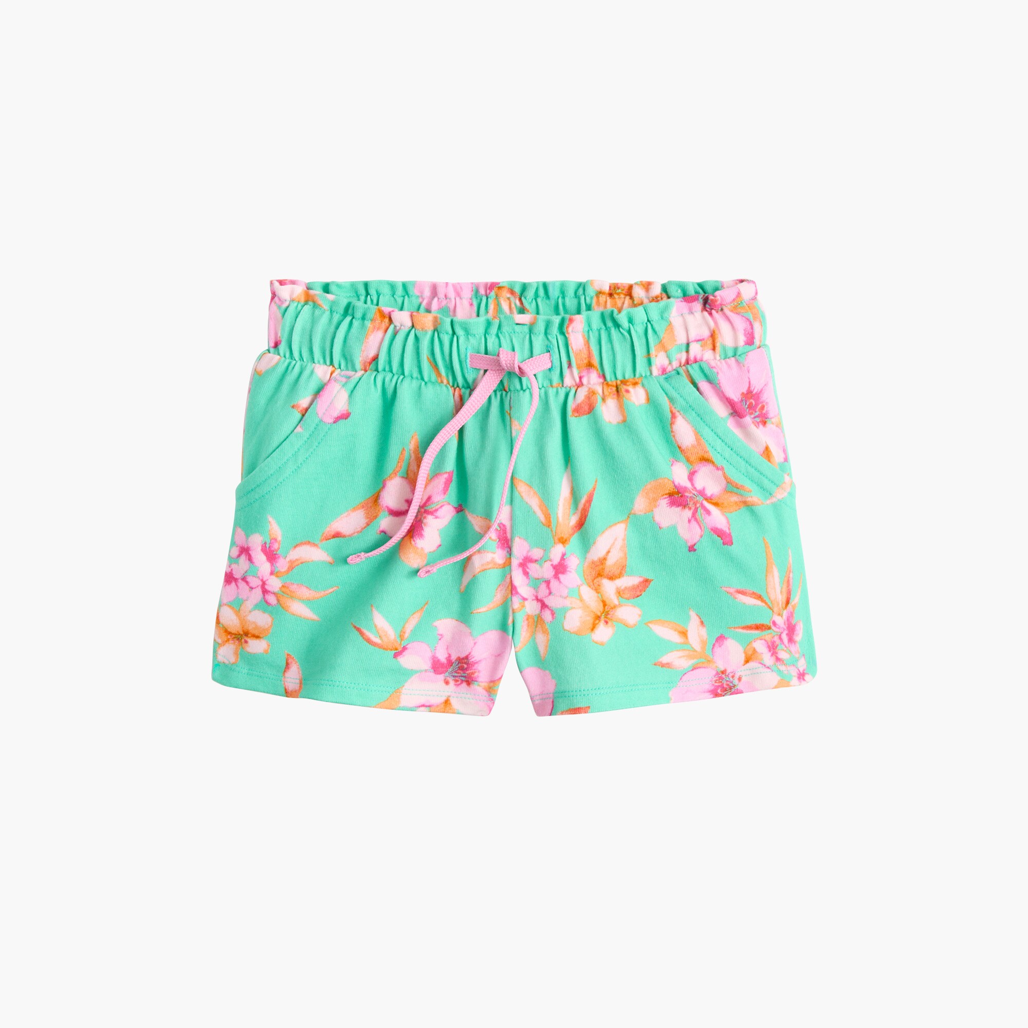 girls' knit tropical short for girls