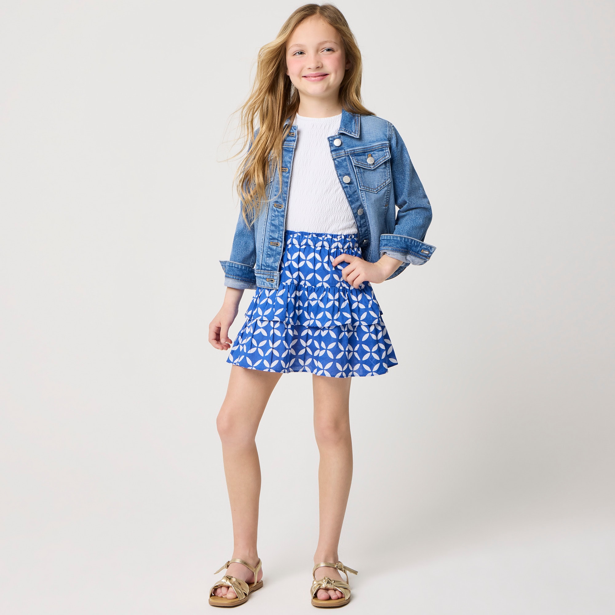 Girls' ruffle skort