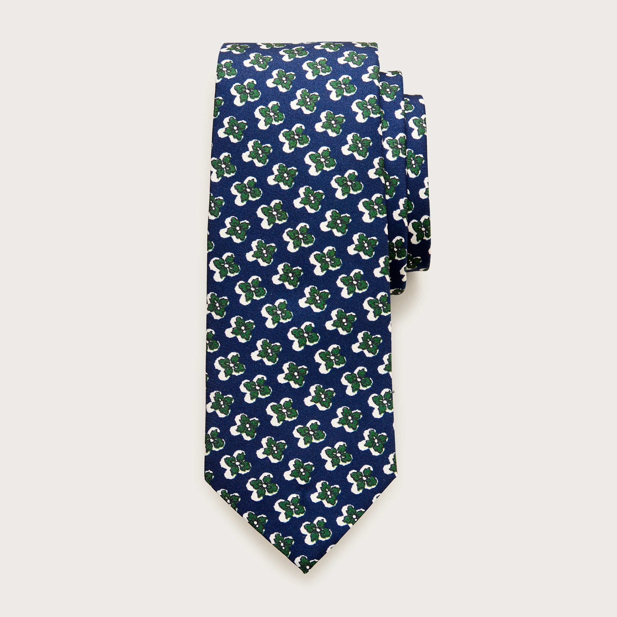 Italian silk tie in floral print from J.Crew - $110