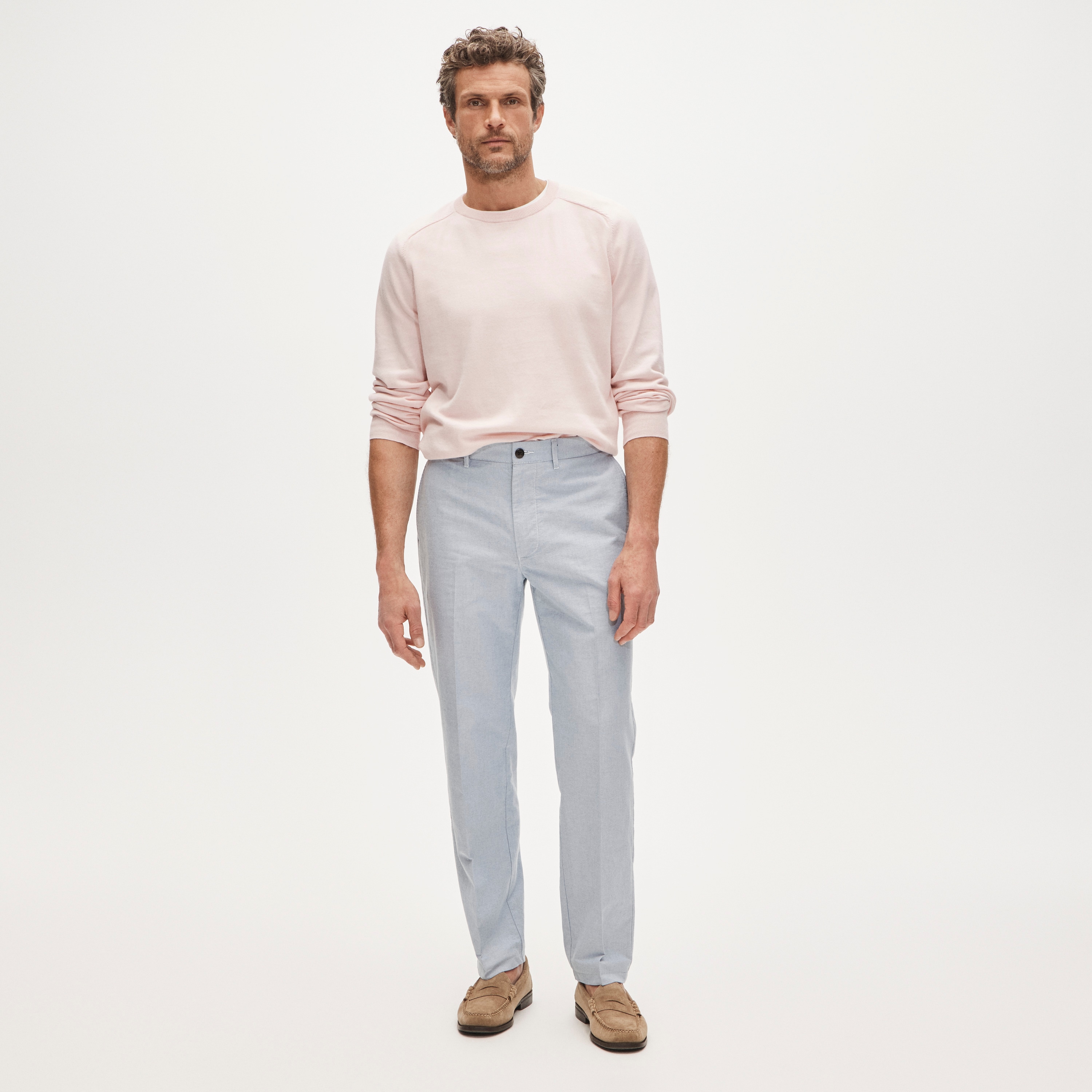 Classic-fit oxford creased trouser