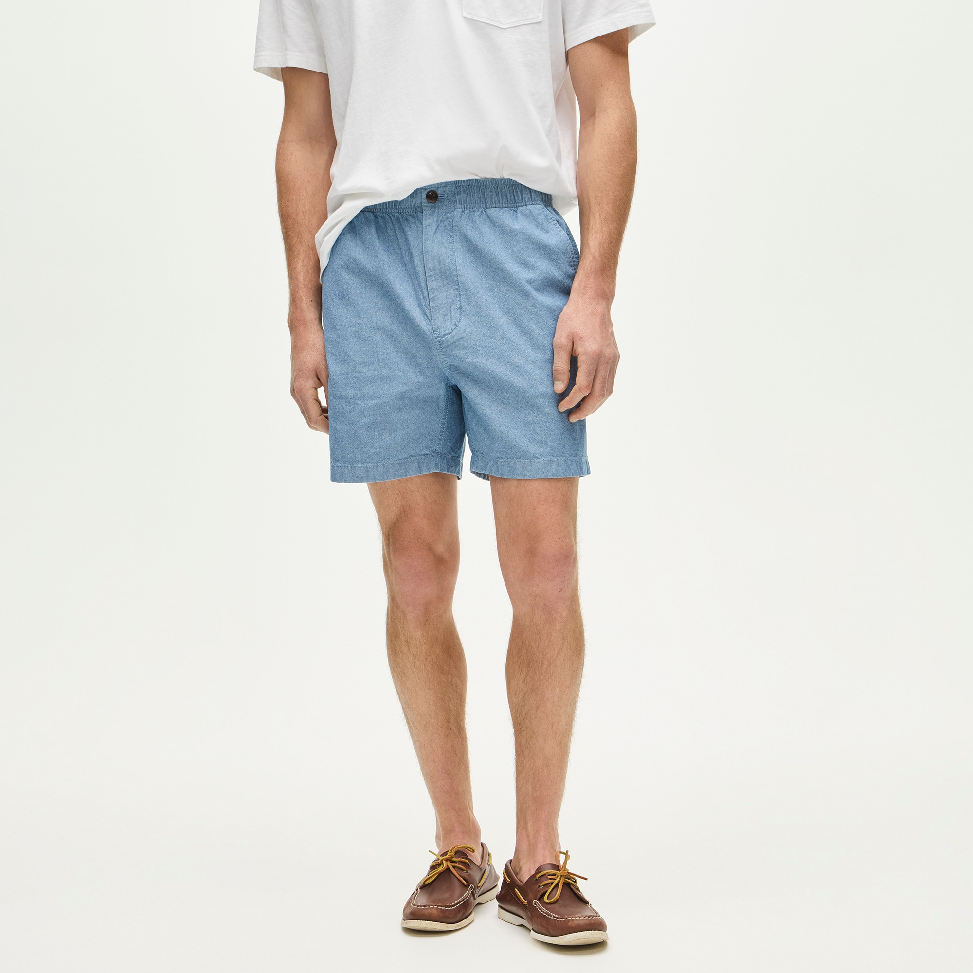 5.5" Pier short in chambray