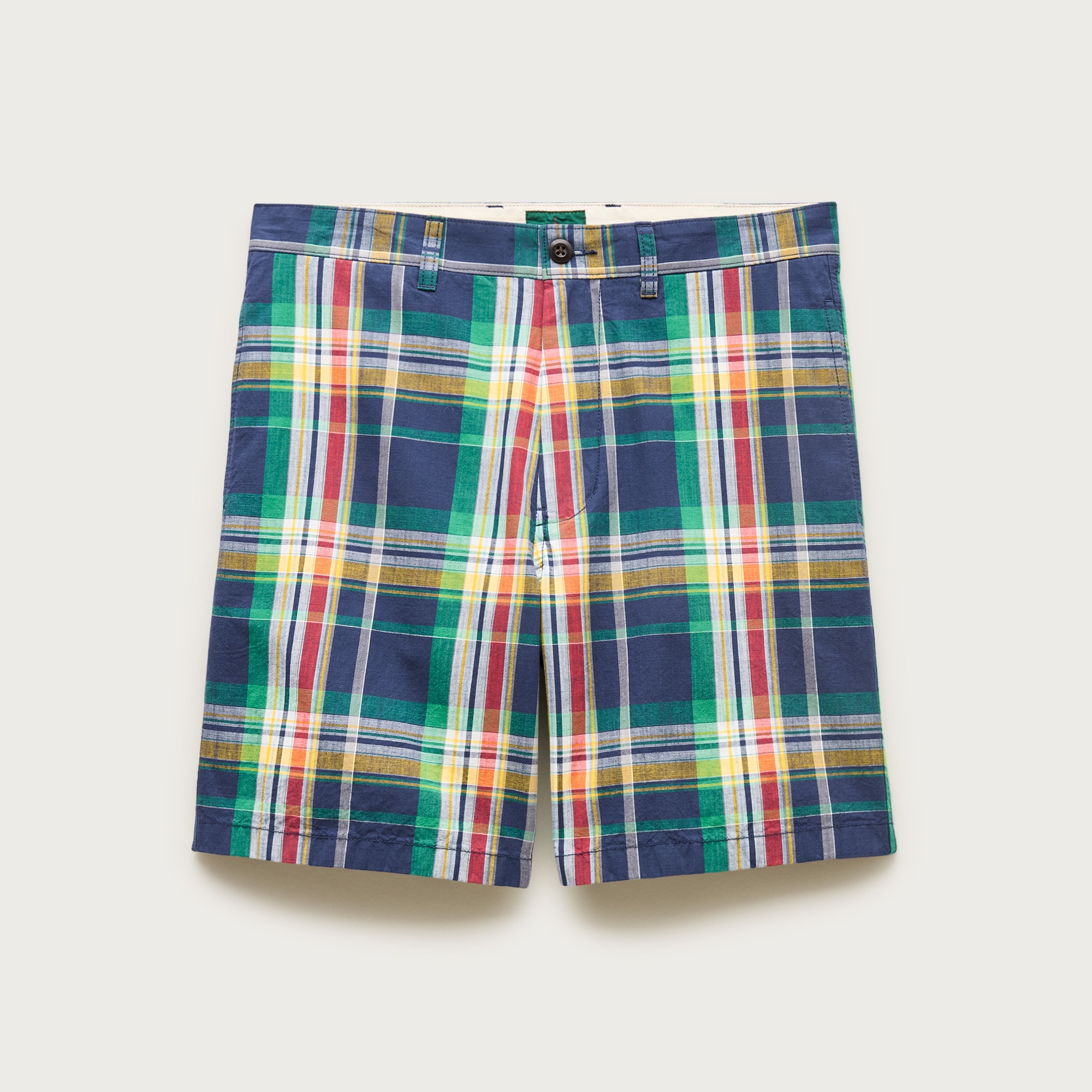 8" Relaxed short in Indian madras from J.Crew - $119