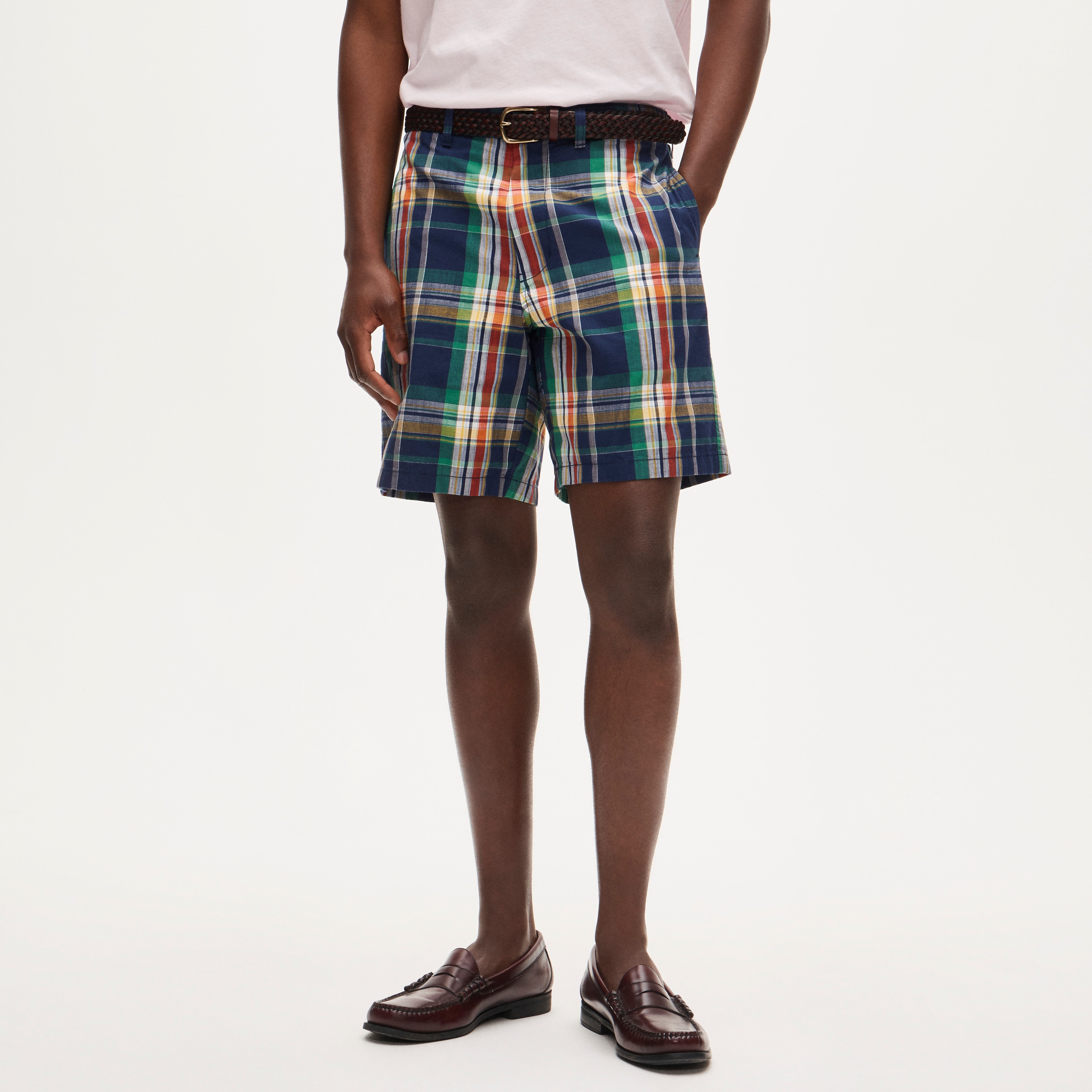 8" Relaxed short in Indian madras