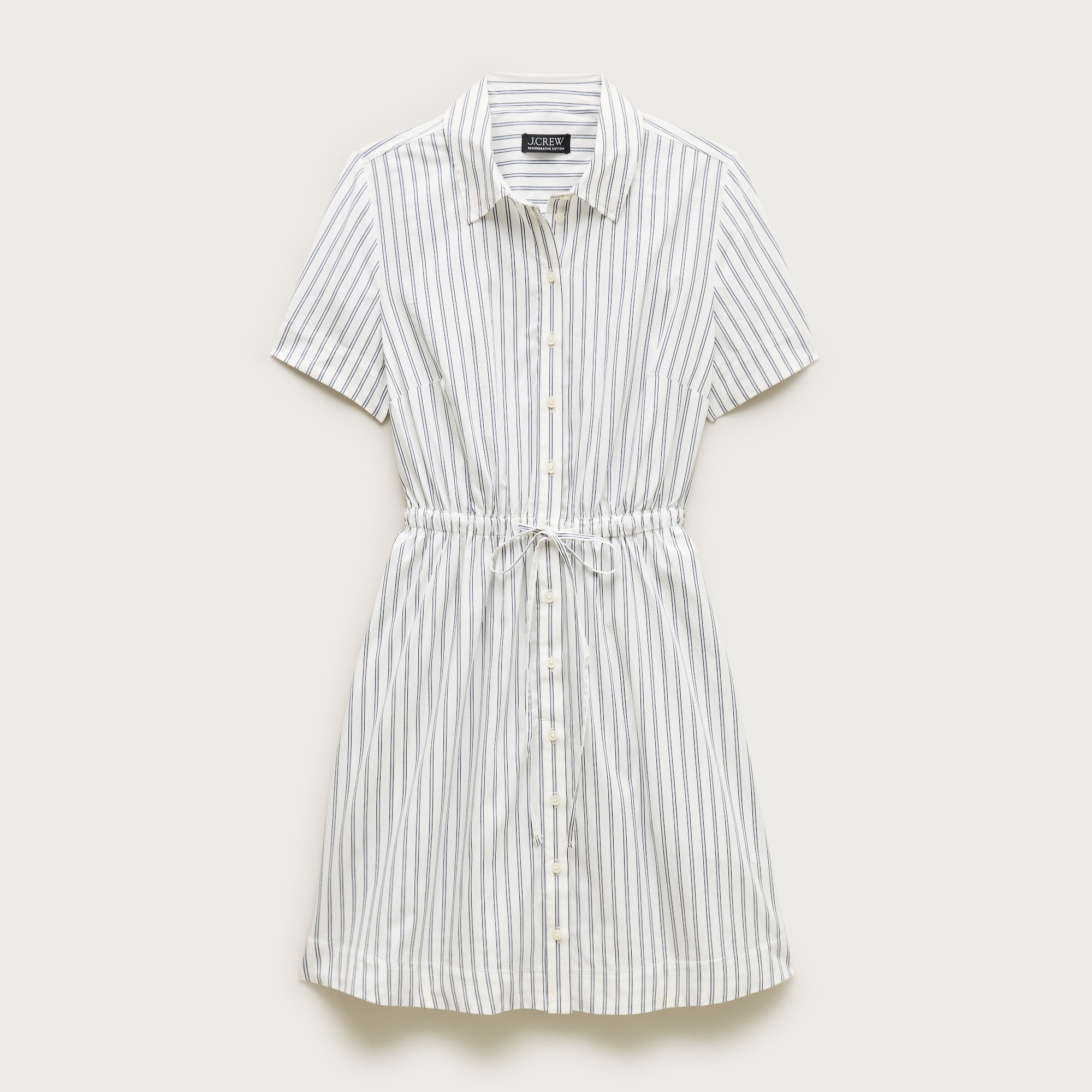 j crew gingham shirt dress J.Crew Women's Tall Cerise shirt-dress in gingham cotton poplin (Size 4)