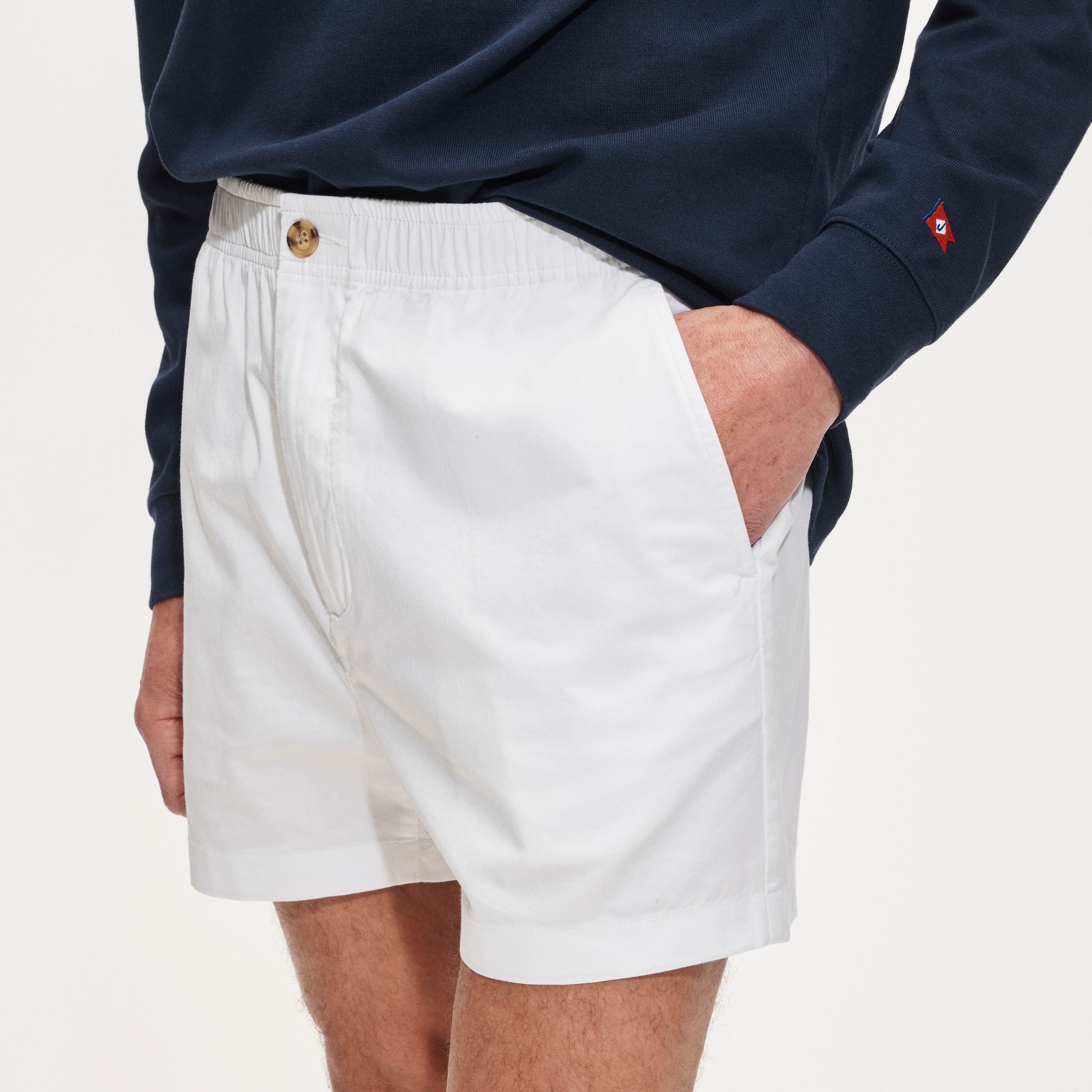4" lightweight chino drawstring short