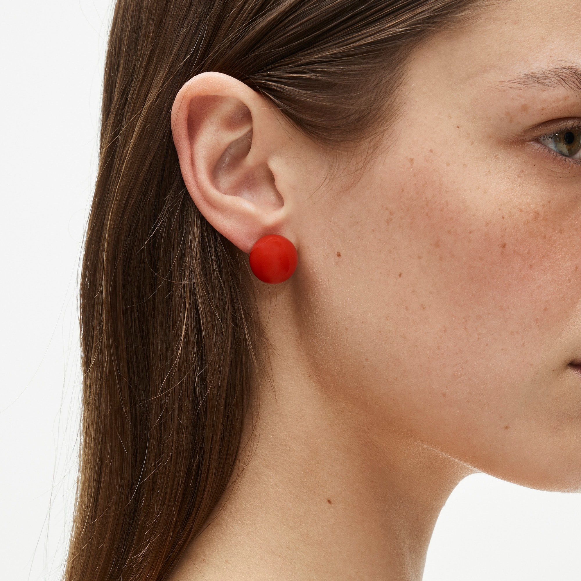 Enamel bubble earrings
