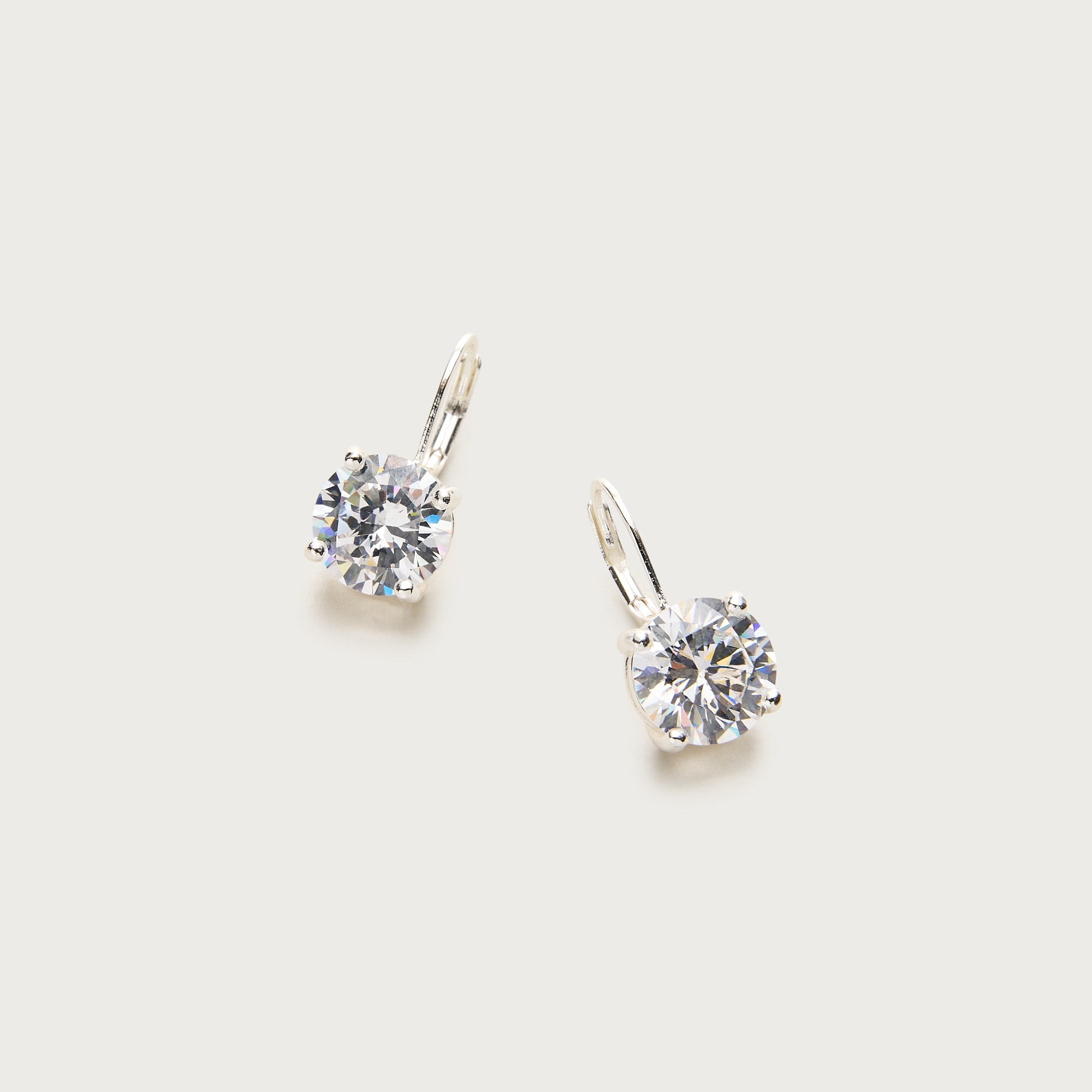 Cubic zirconia drop earrings