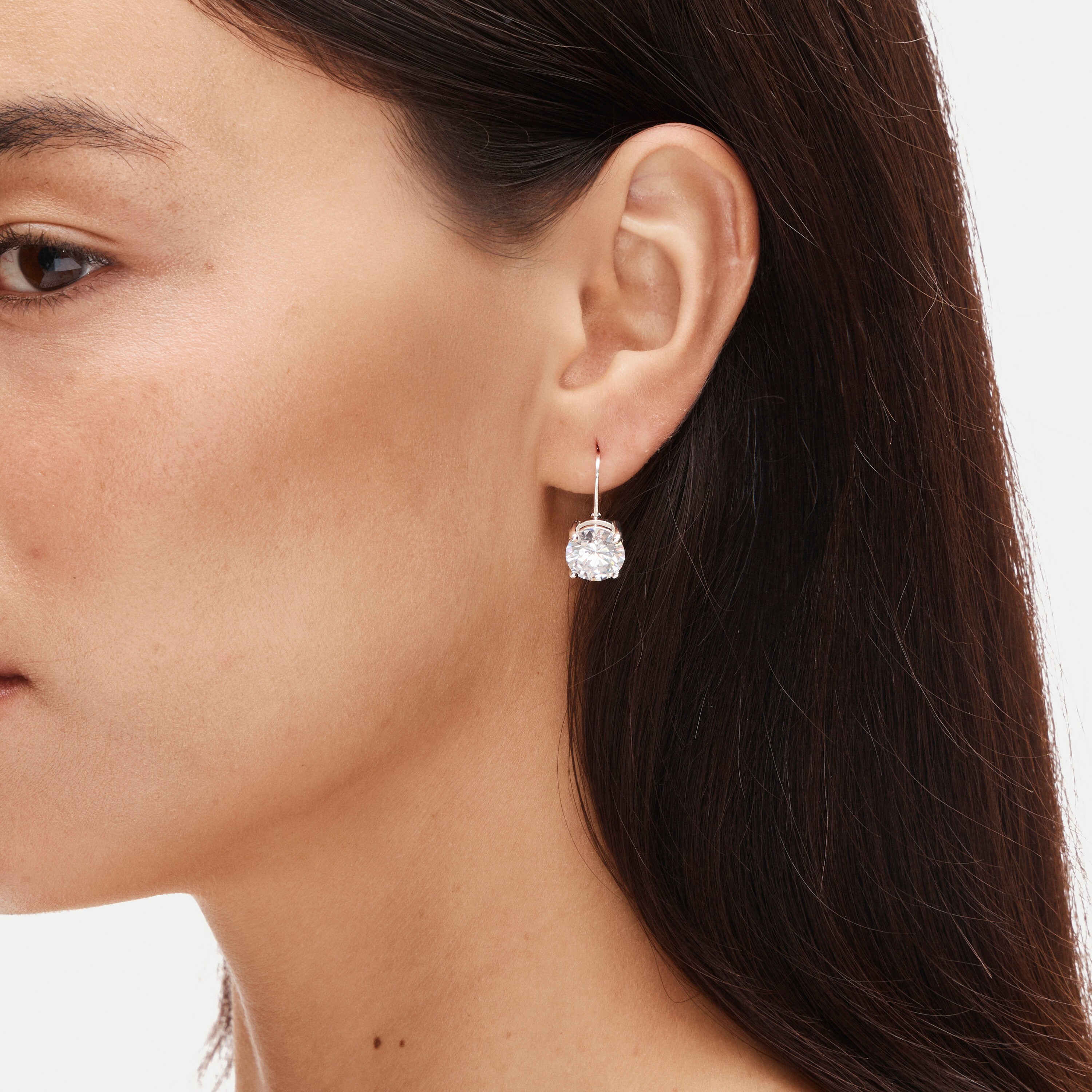 Cubic zirconia drop earrings