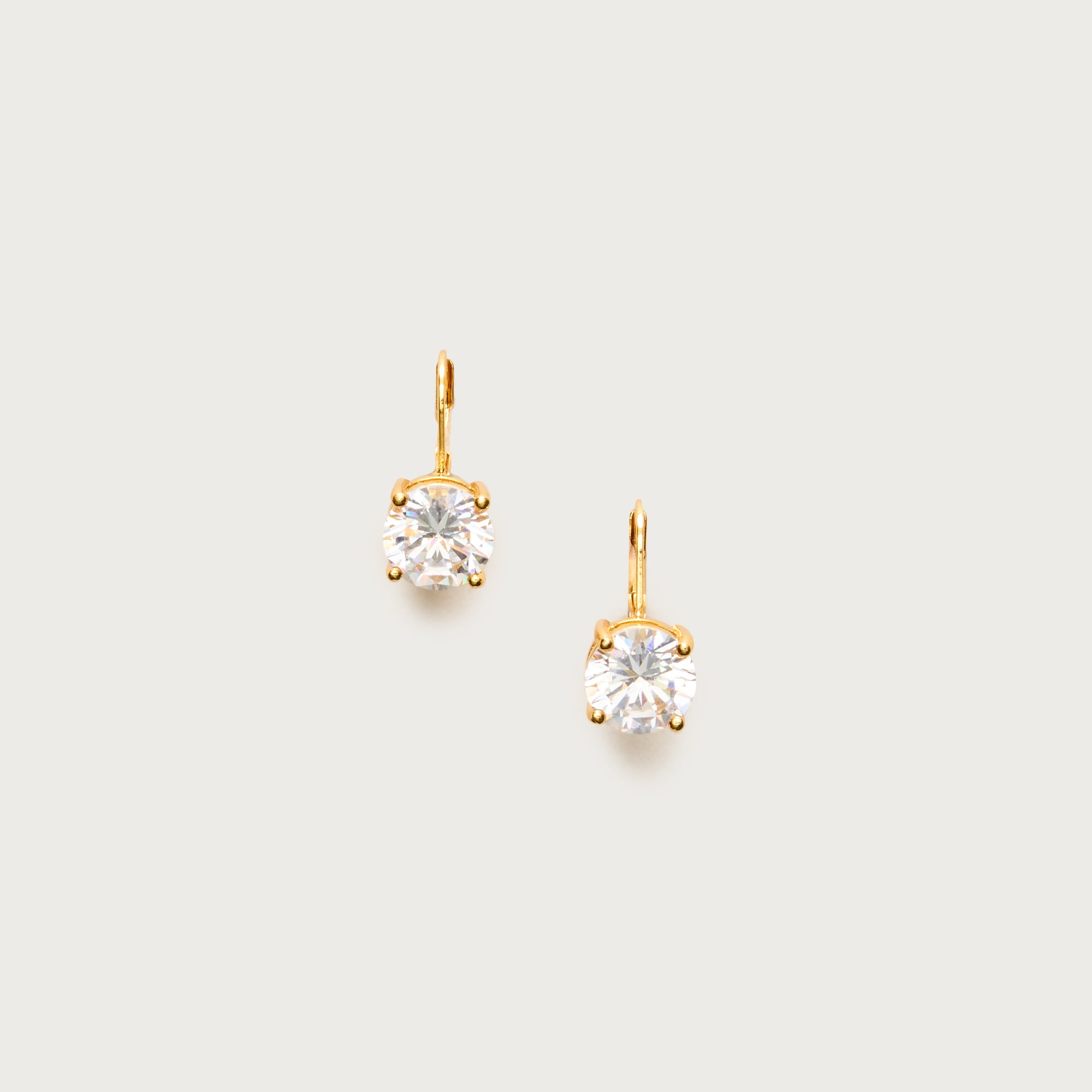 Cubic zirconia drop earrings
