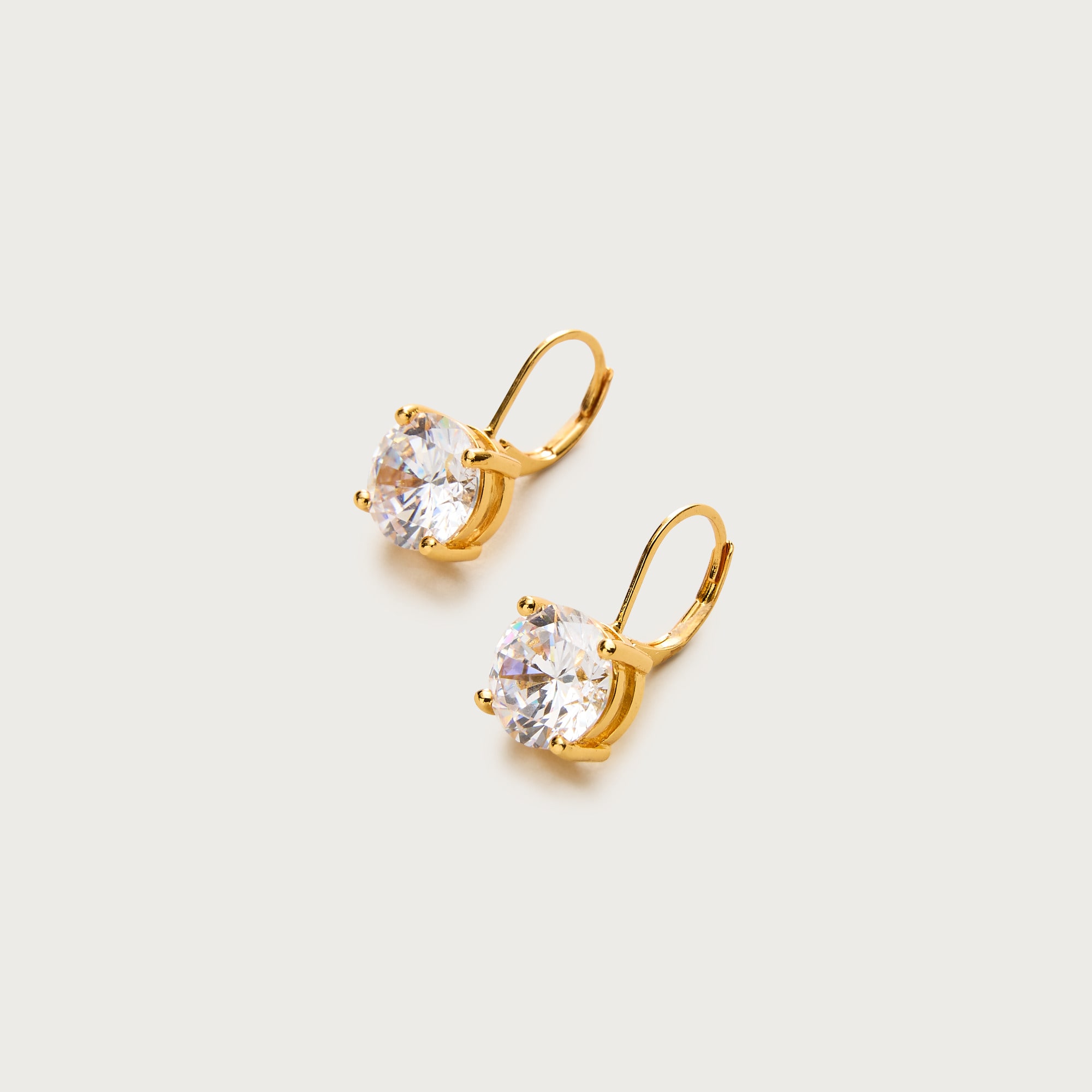 Cubic zirconia drop earrings