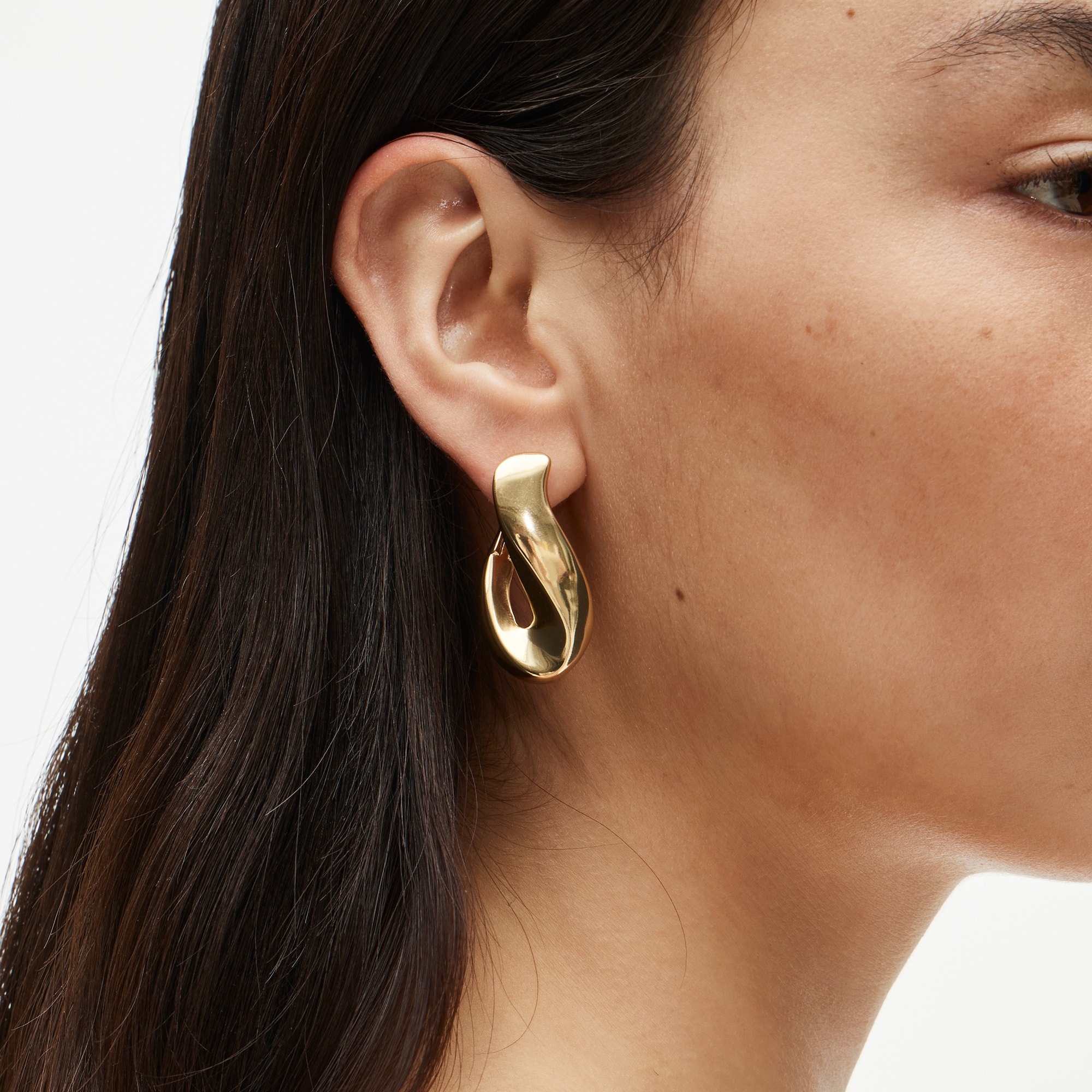 Twisted hoop earrings 25$