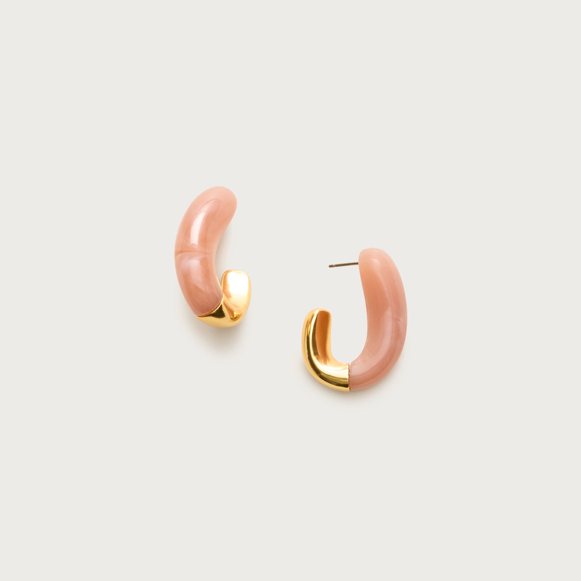 Dual-tone acetate hoop earrings from J.Crew - $24