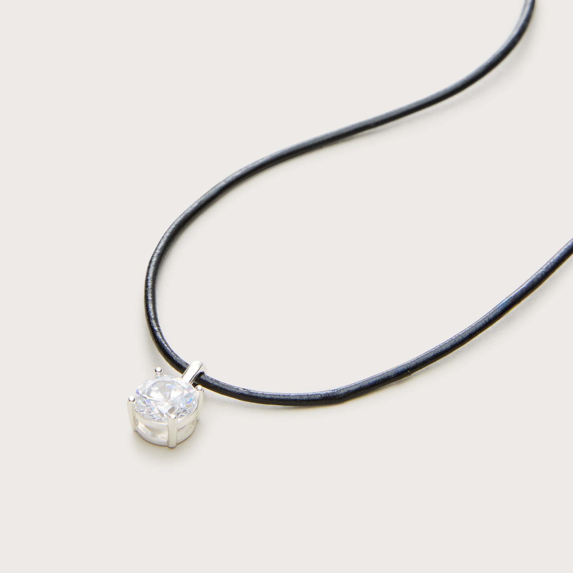 Cubic zirconia pendant necklace