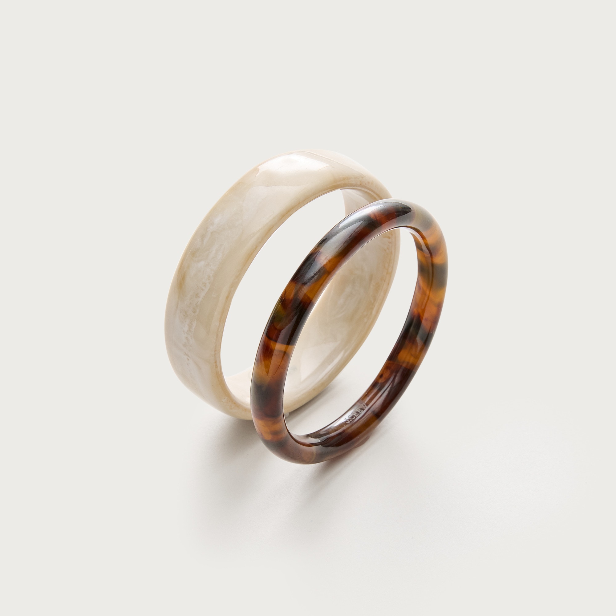 Tortoiseshell bangles set-of-two