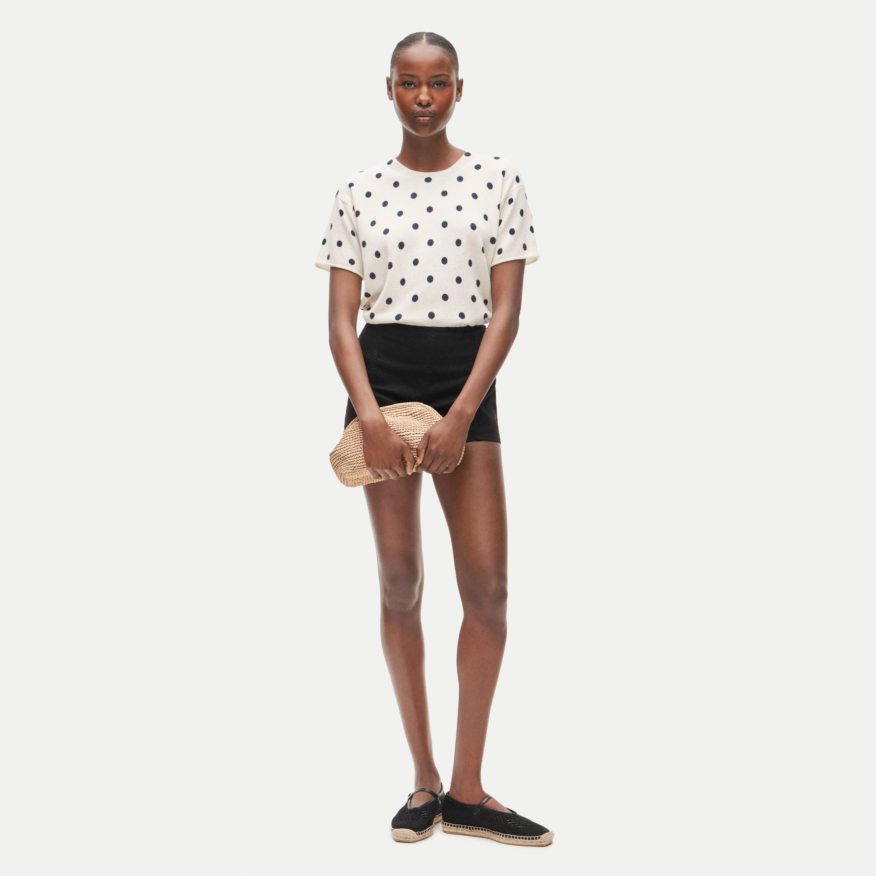 Fisherman Crewneck Sweater In Cotton-cashmere For Women | J.Crew