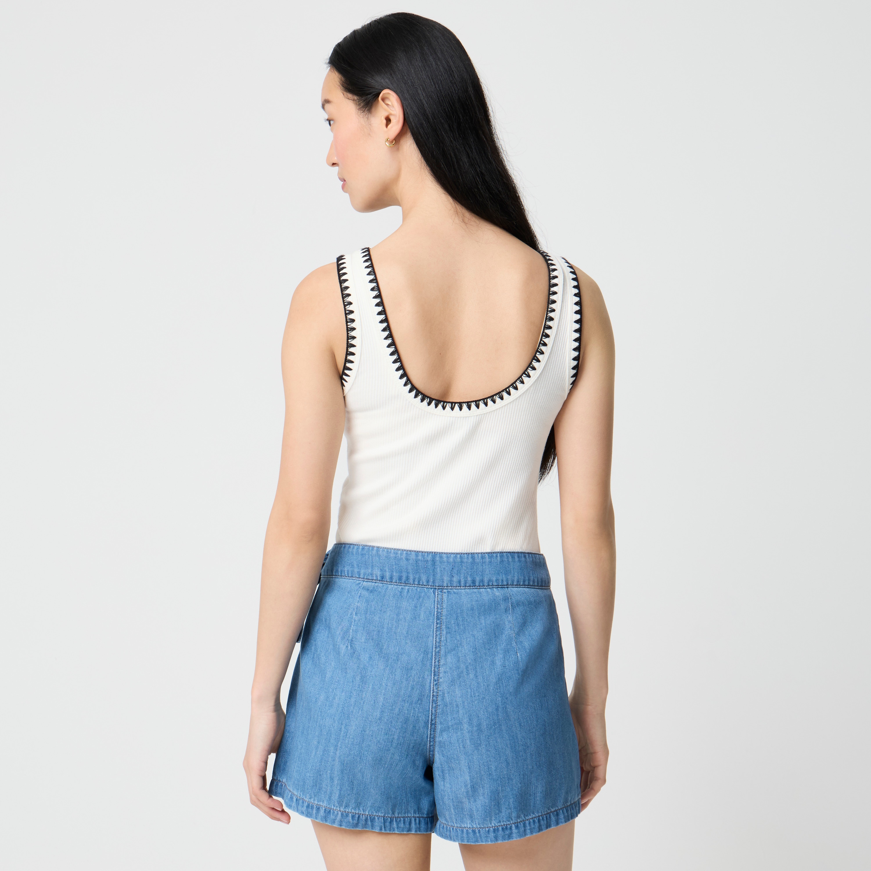 Denim skort