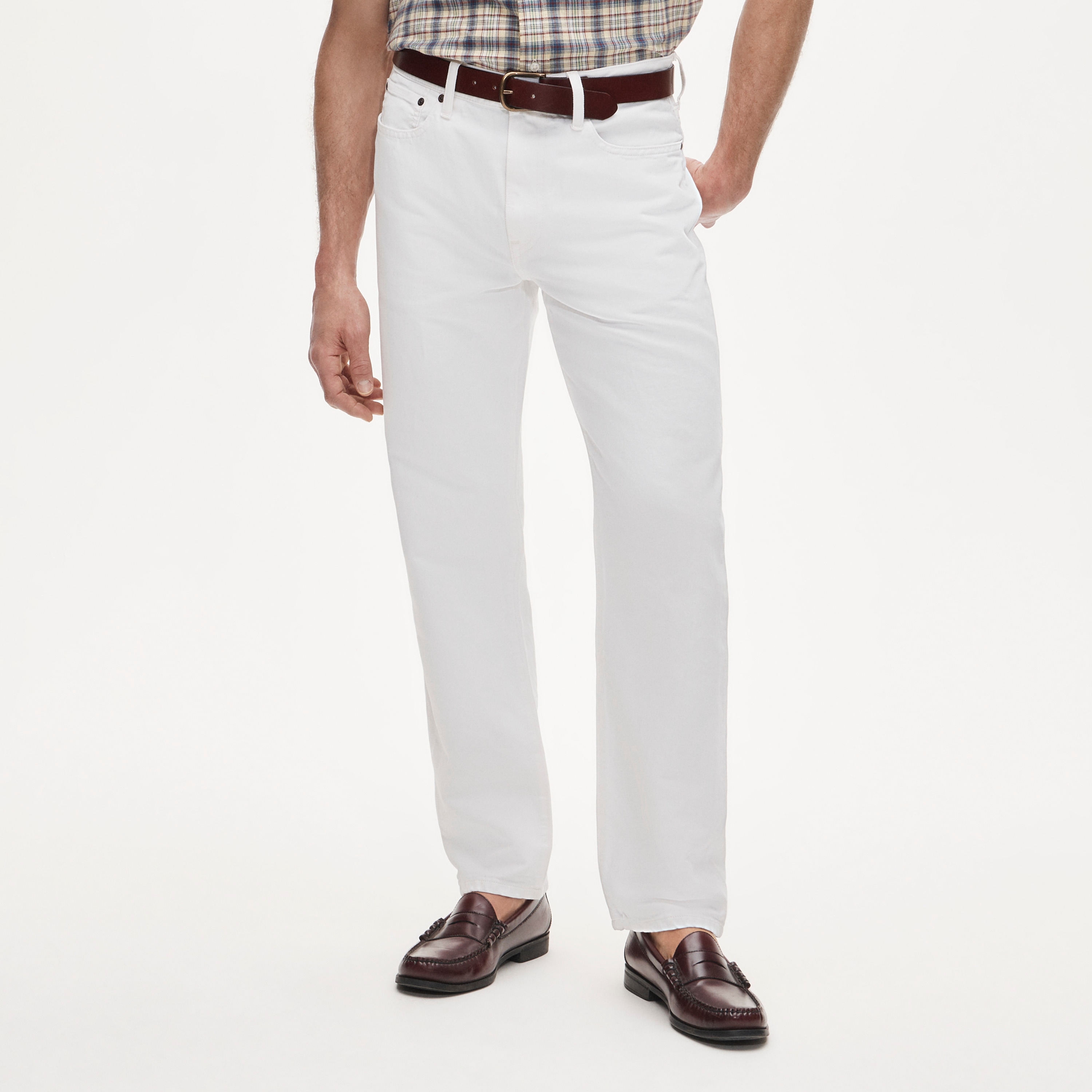 Classic Straight summerweight jean in cotton-linen blend