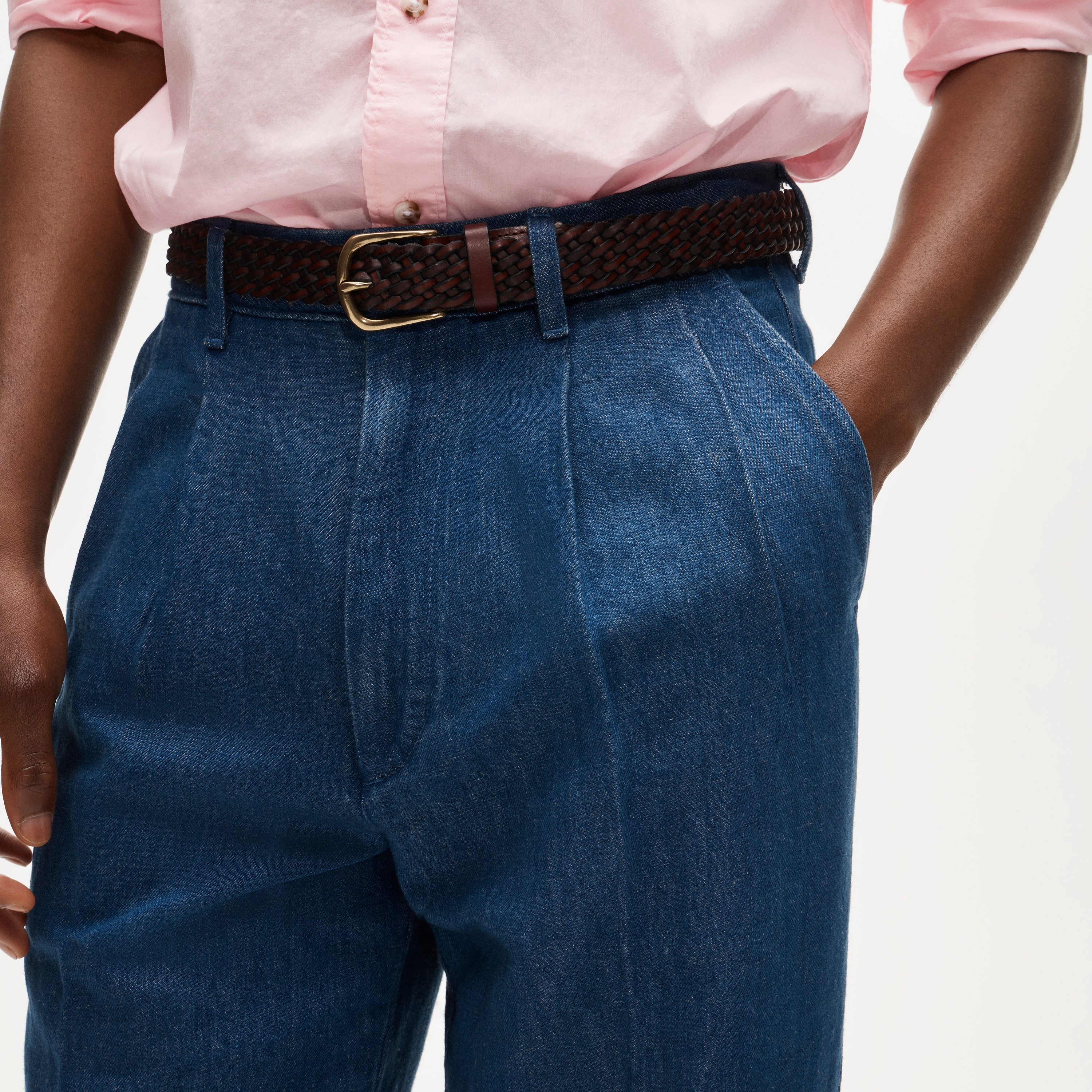 mens pleated dress jeans Dries Van Noten - Men - Pleated Jeans - Light Blue