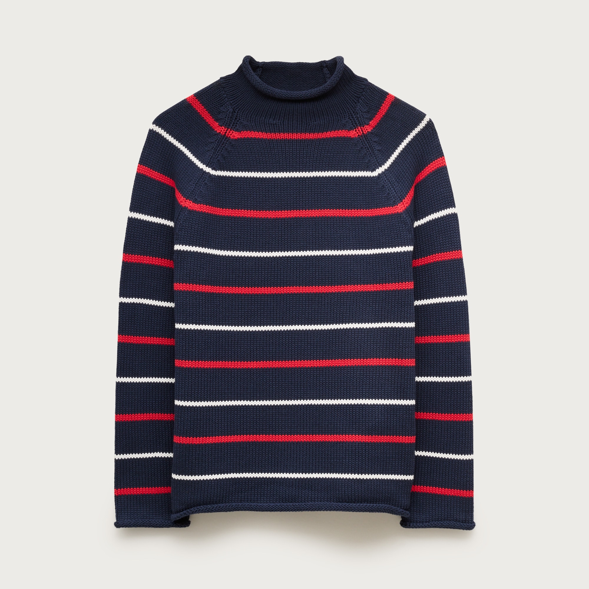 1988 Rollneck™ sweater in stripe from J.Crew - $118