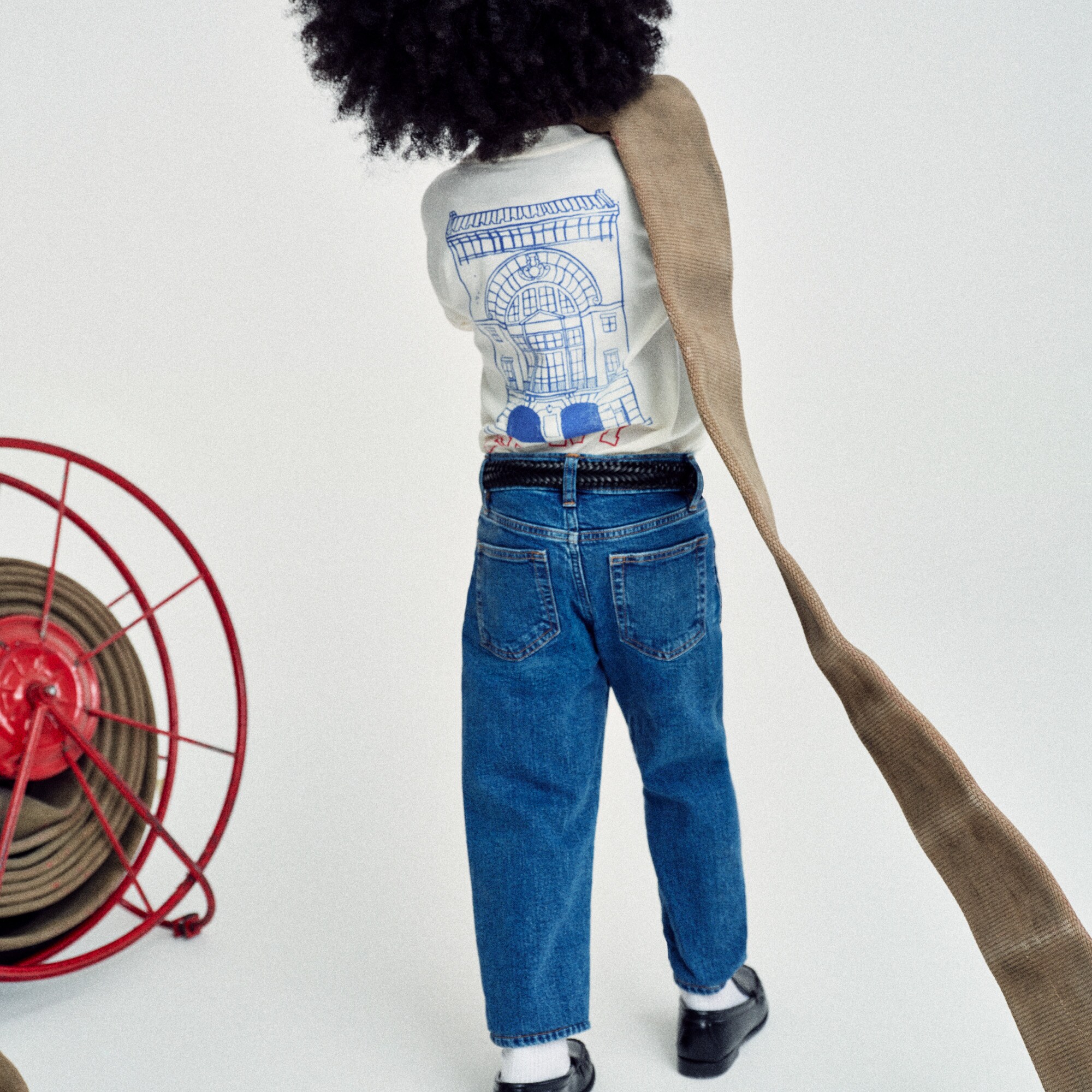 Limited-edition kids' FDNY® "Great Jones" short-sleeve graphic T-shirt