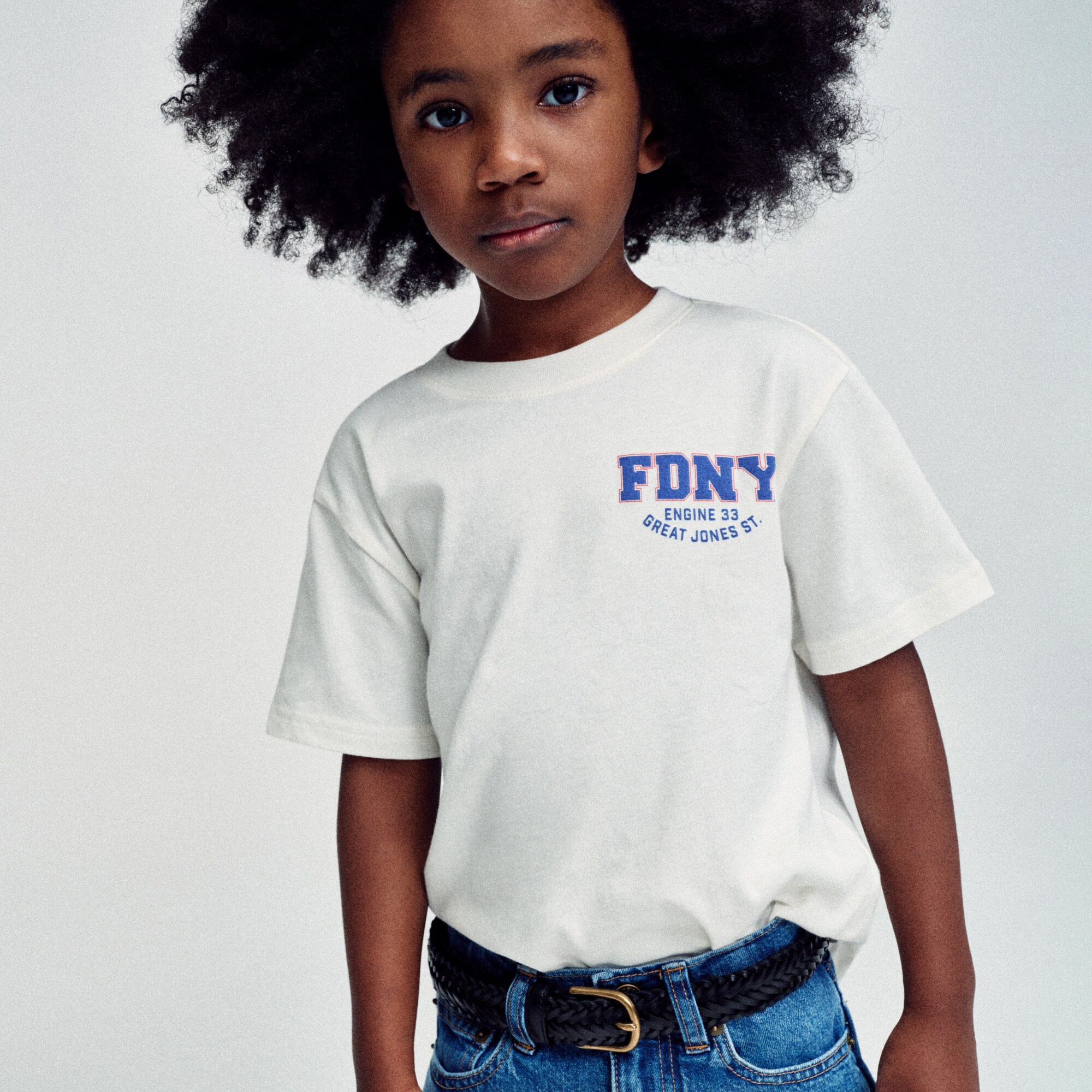 Limited-edition kids' FDNY® "Great Jones" short-sleeve graphic T-shirt