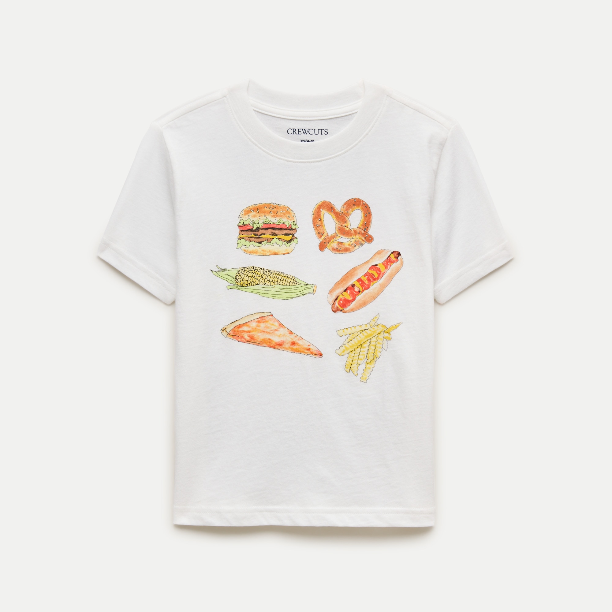 Kids' short-sleeve "Food tour" graphic T-shirt