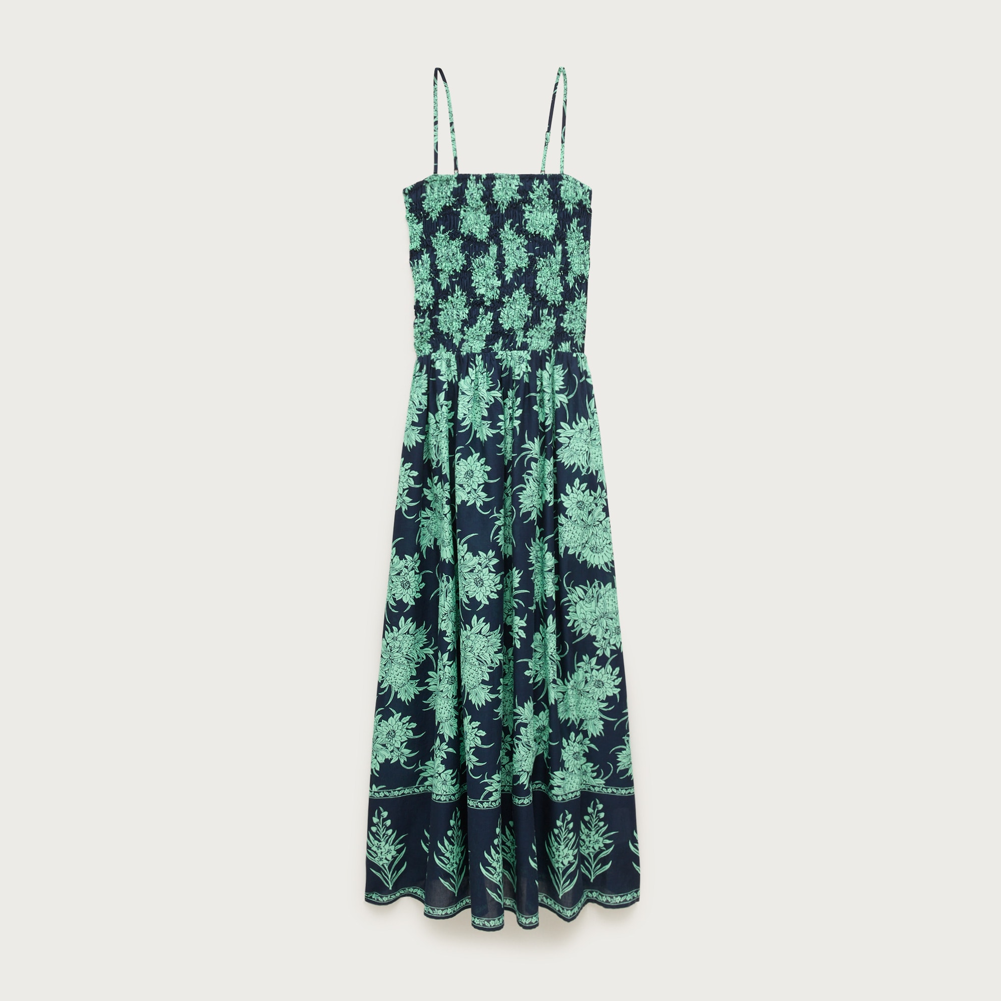 Wave Maxi Dress In Pineapple-print Cotton Voile For Women | J.Crew