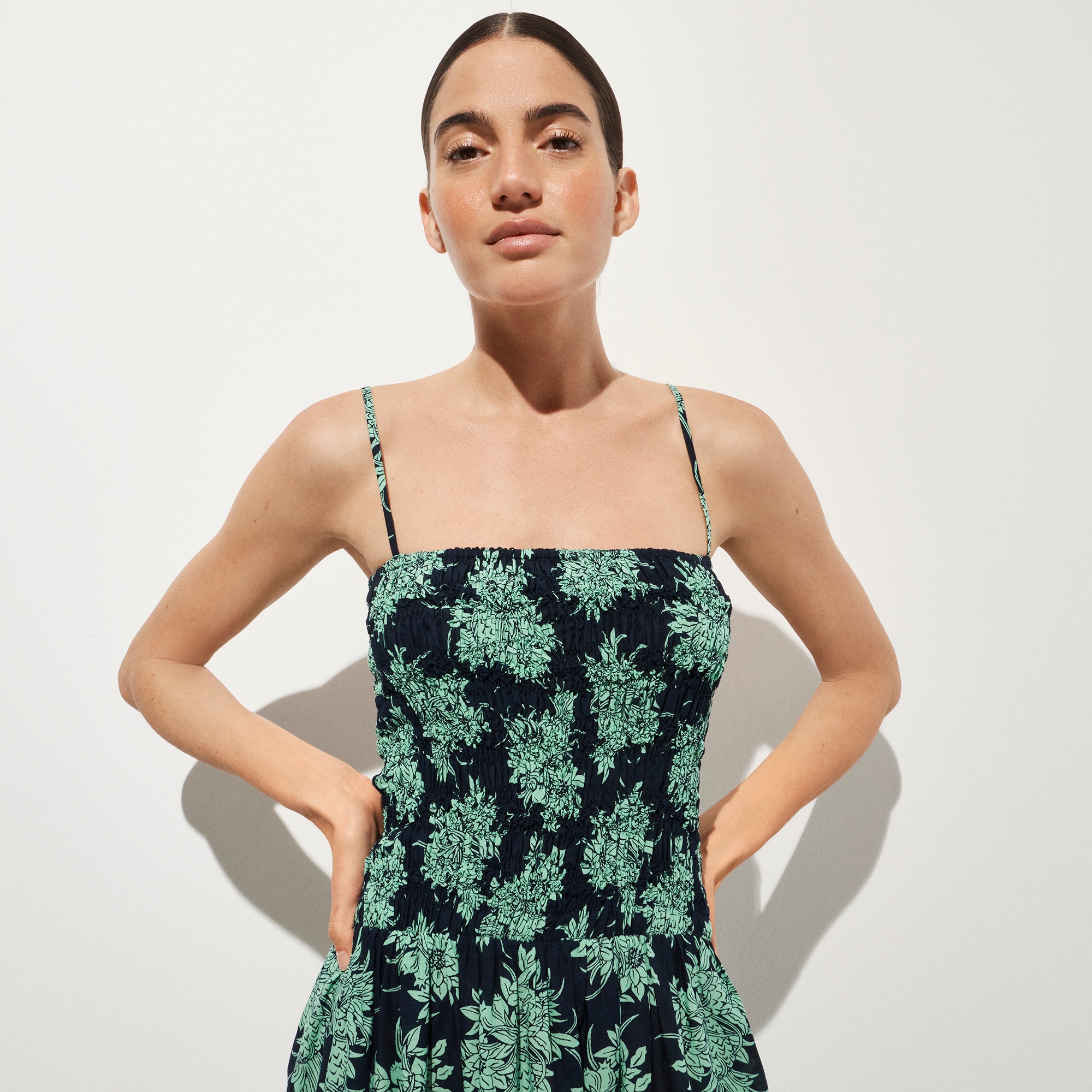 Wave maxi dress in pineapple-print cotton voile - image 3