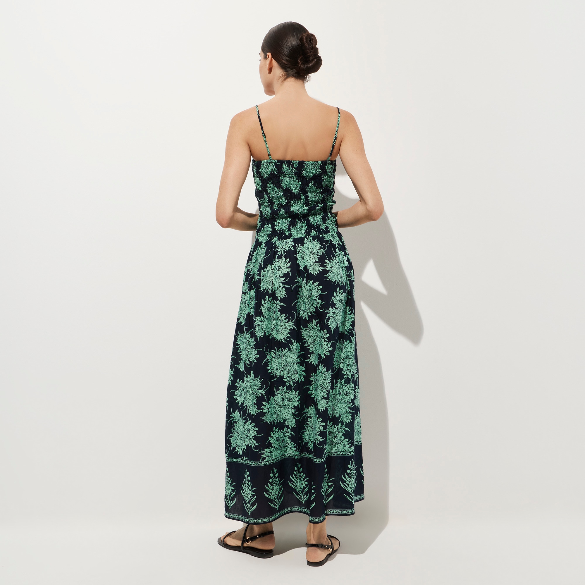 Wave maxi dress in pineapple-print cotton voile - image 4
