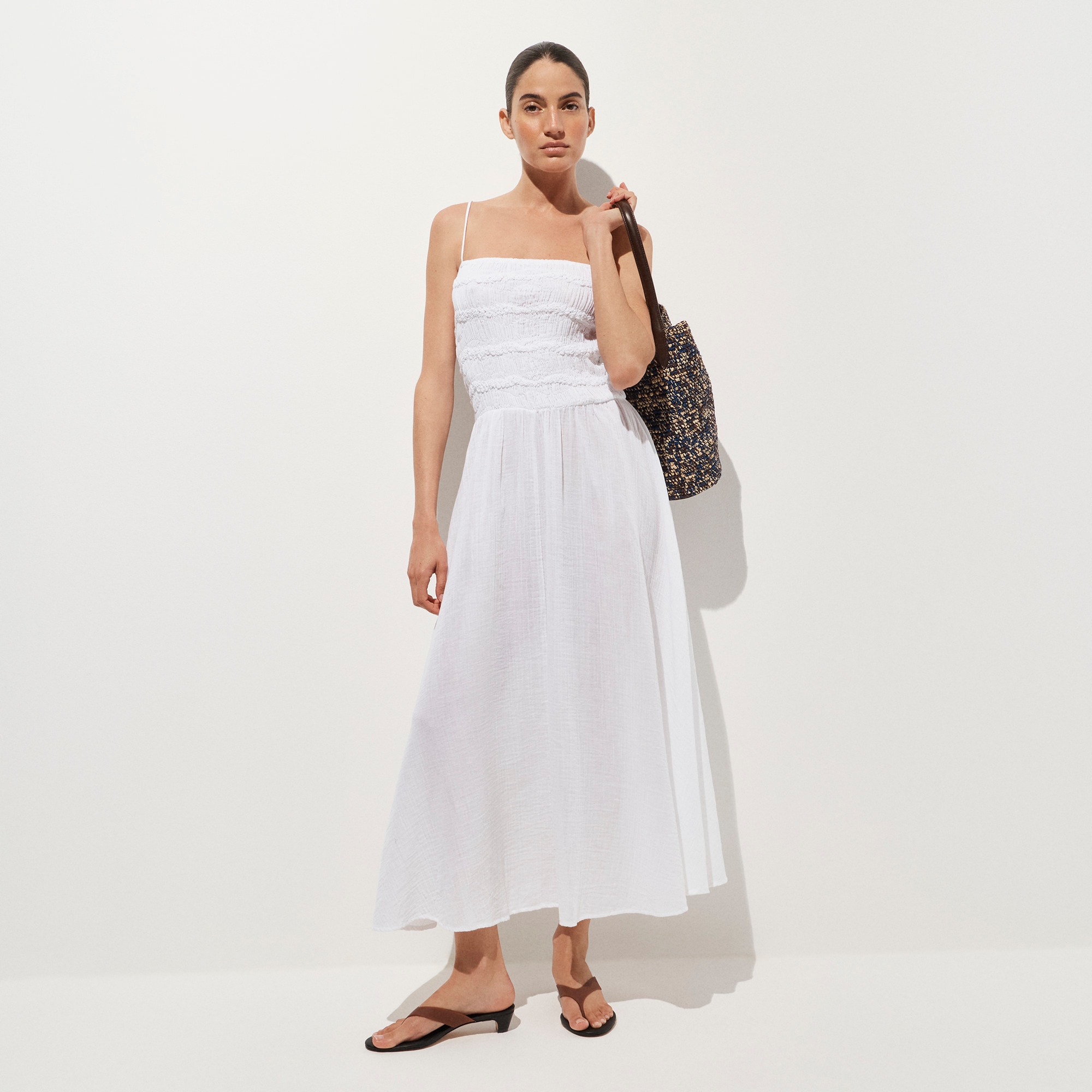 Wave maxi dress in sunny gauze