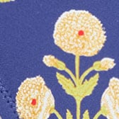 Ronnie bikini bottom in marigold block print DOWNTOWN NAVY