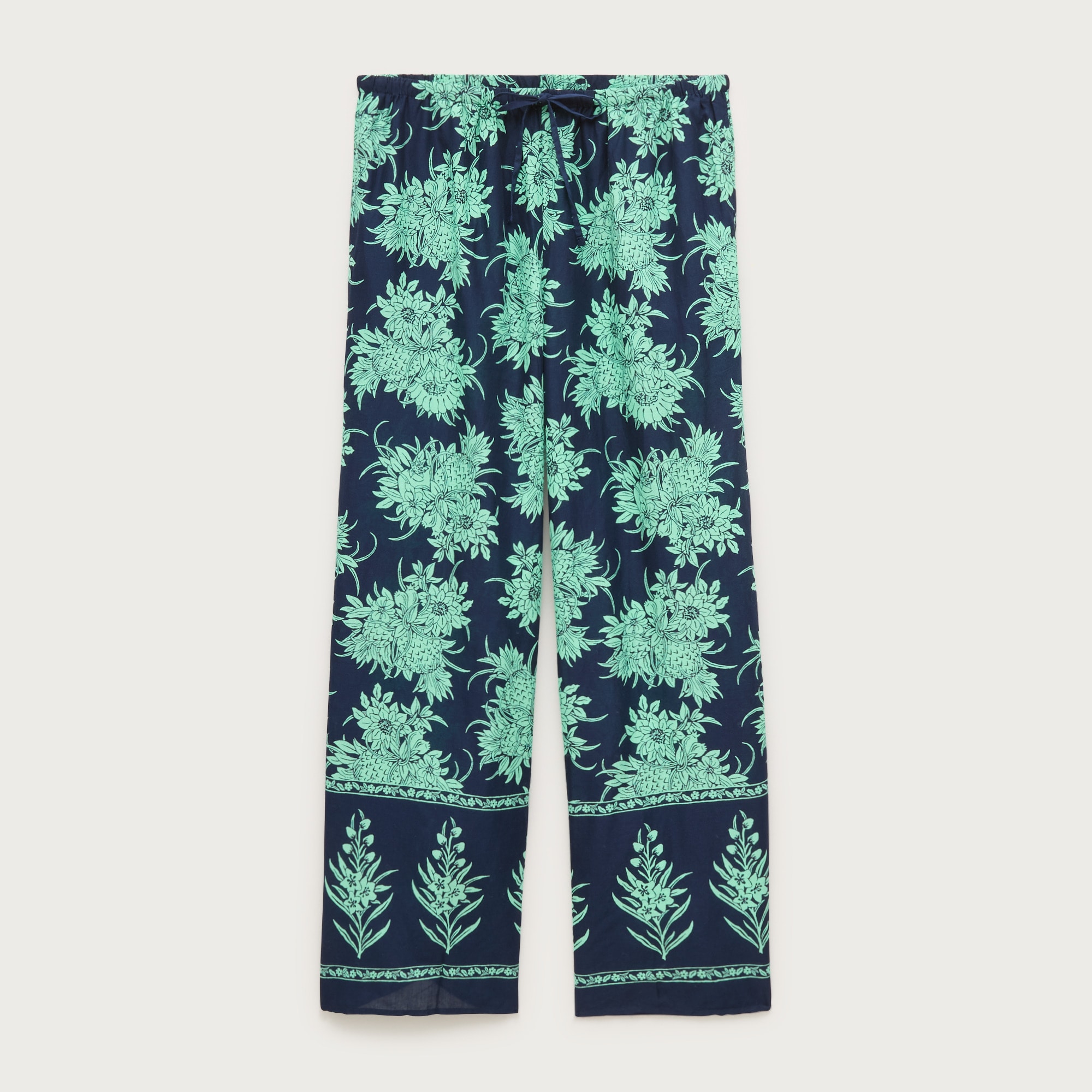 Beach pant in pineapple print