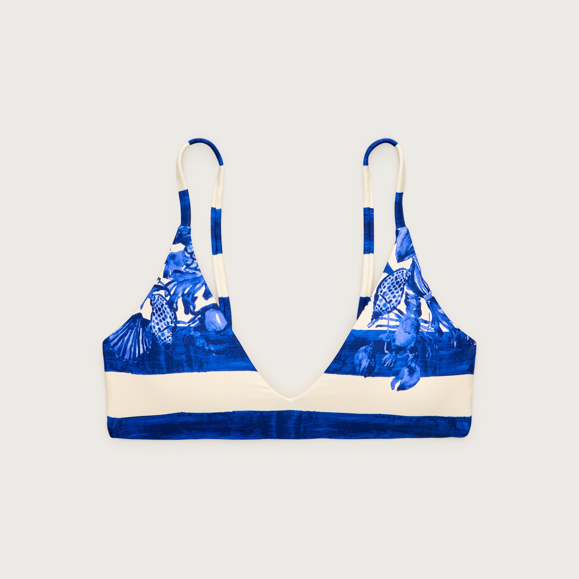 Lana Bikini Top In Lobster & Seashell Classic Sculpt™ For Women