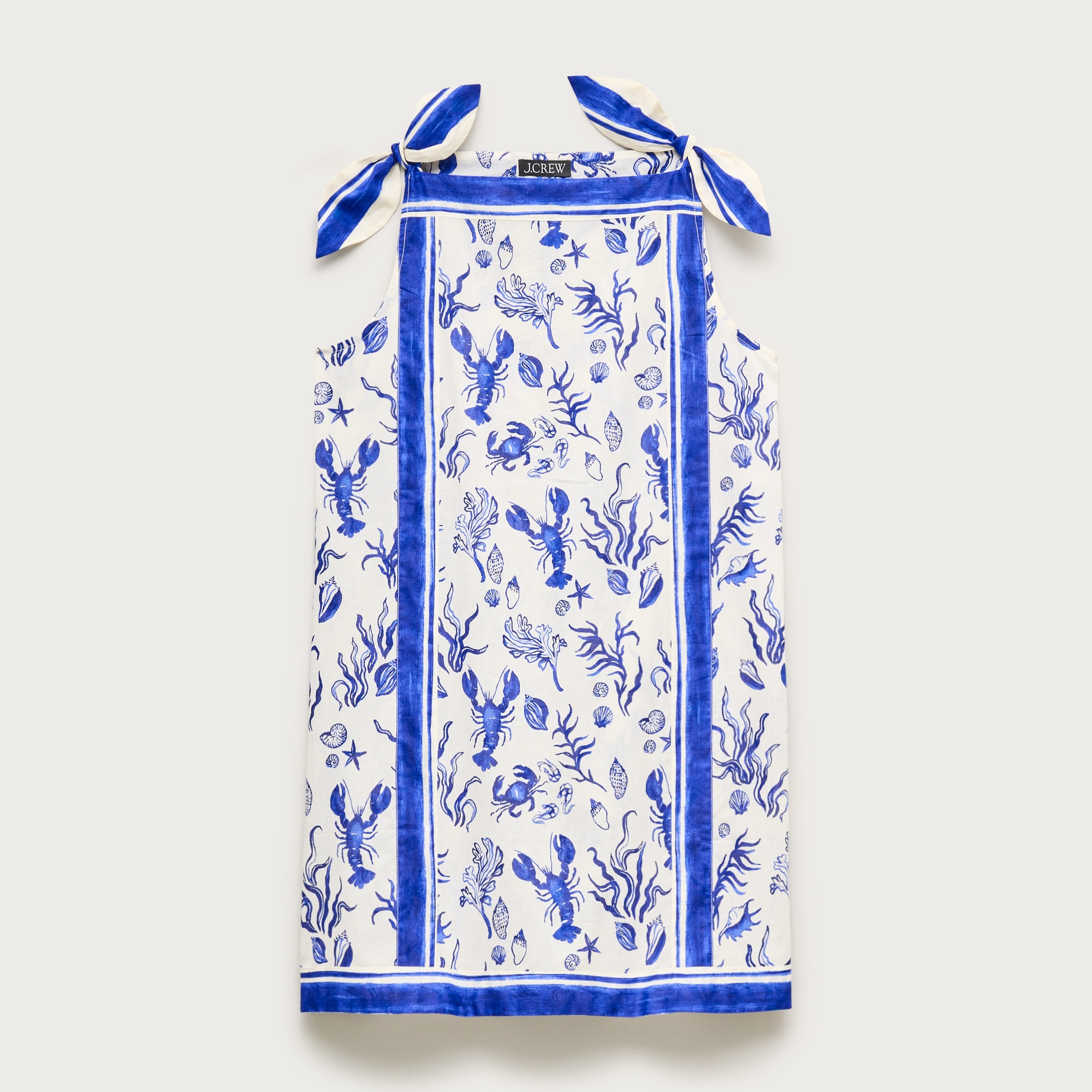 Sadie beach dress in cotton voile seashell print