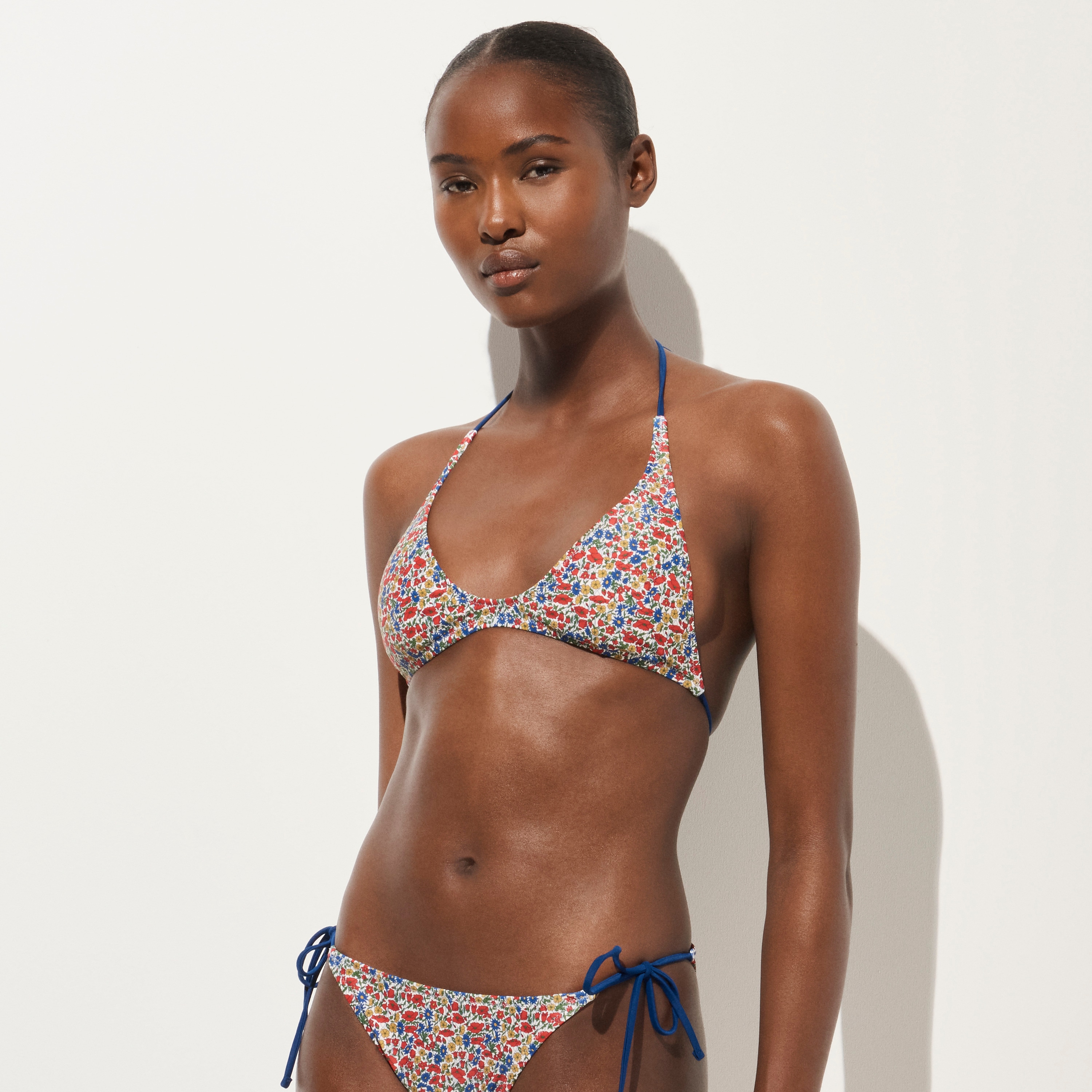 Halter-neck Bikini Top In Liberty® Floral Fabric For Women | J.Crew