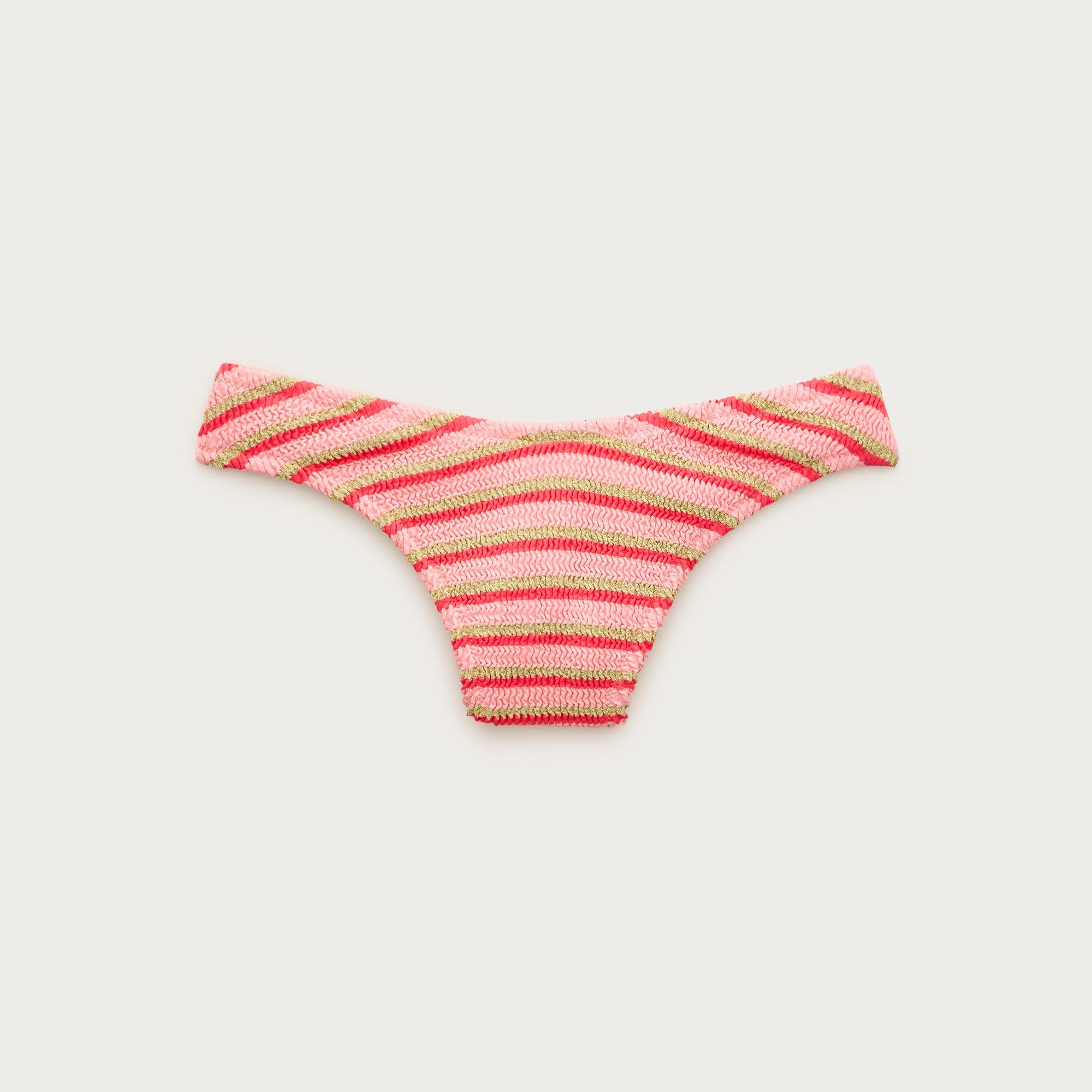 Sunny metallic scrunchie bikini bottom in stripe from J.Crew - $110