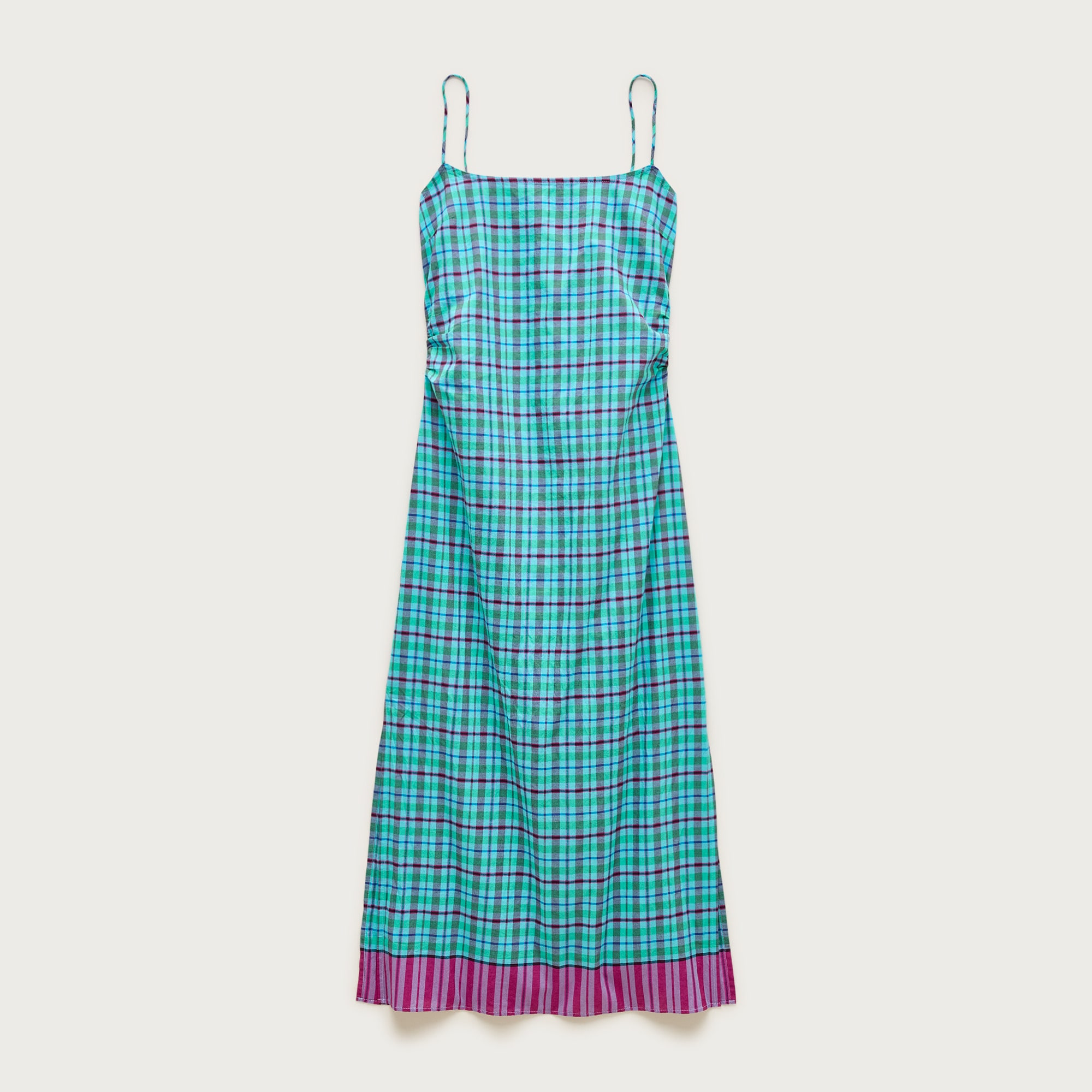 mexican beach dress White Aqua Cotton Beach Dress – Lindsey Brown main image 1