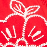 Perfect string bikini top with beach charms DARK POPPY