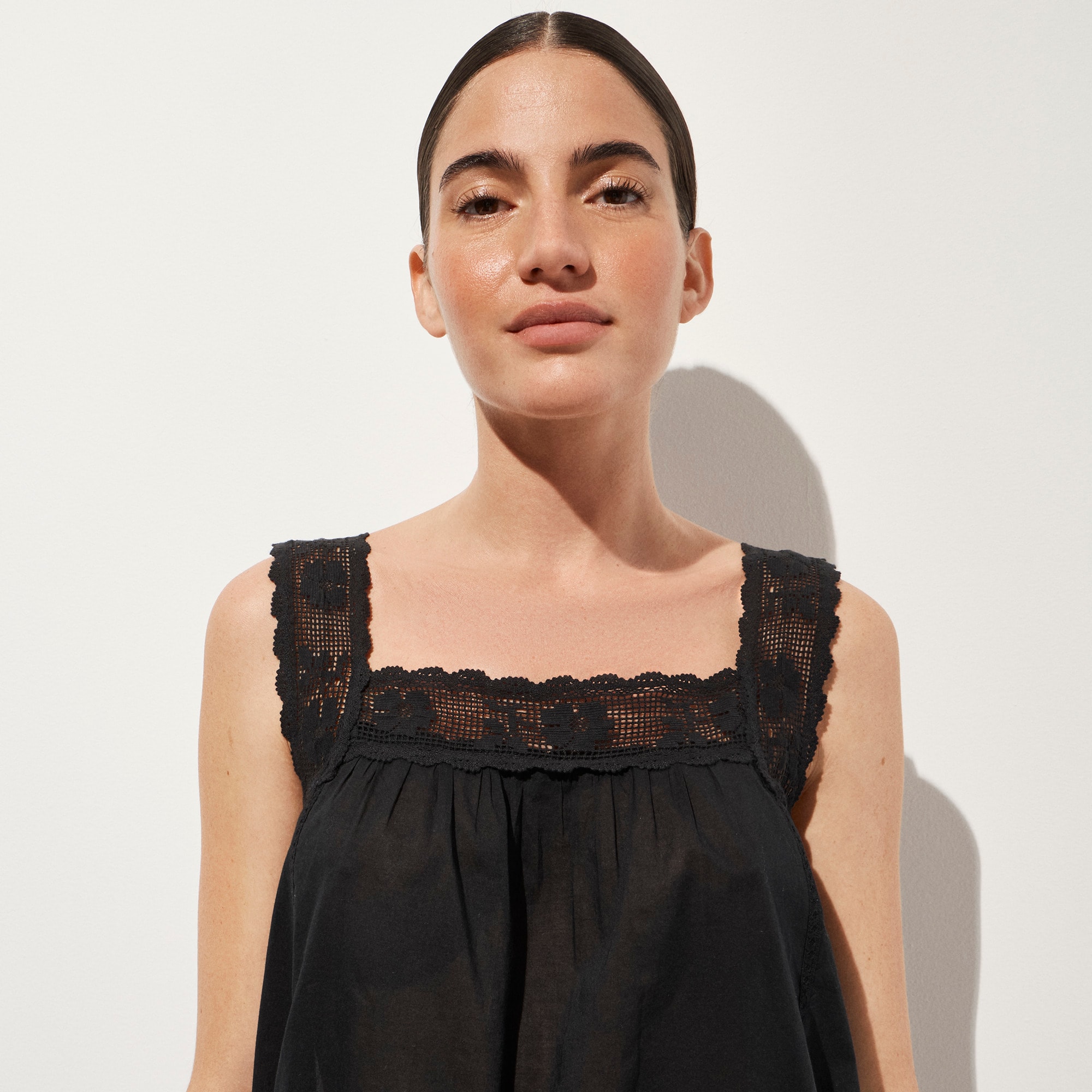 Lace-trim mini beach dress - image 3