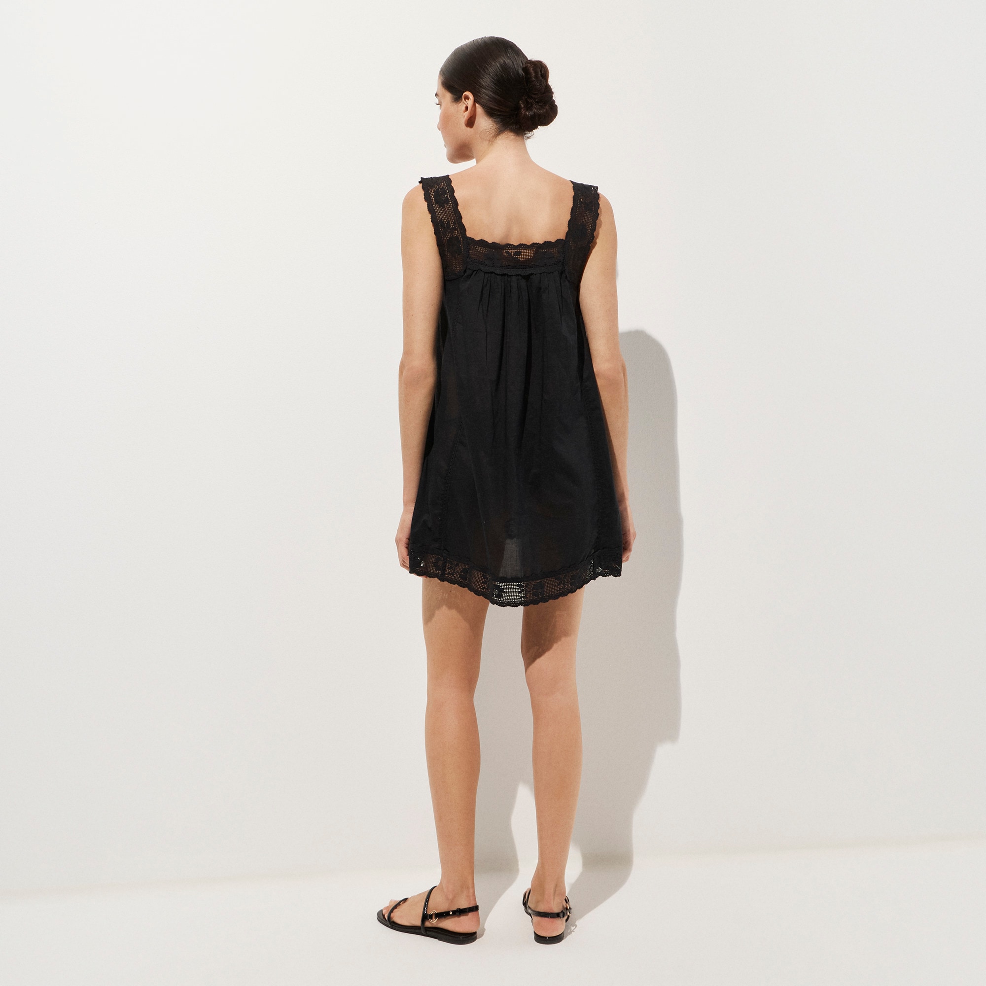 Lace-trim mini beach dress - image 4