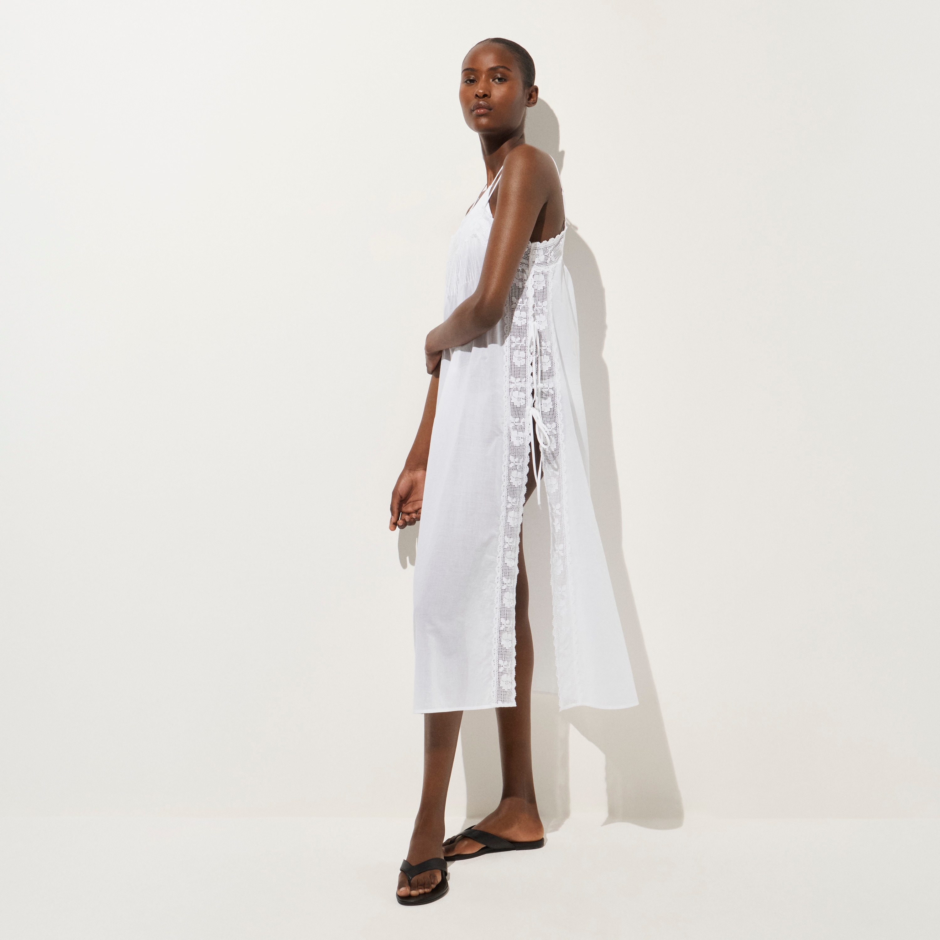 View Side-tie tunic dress