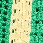 Crocheted short with contrast stripe SUMMER YARD