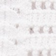 Crocheted short with contrast stripe WHITE