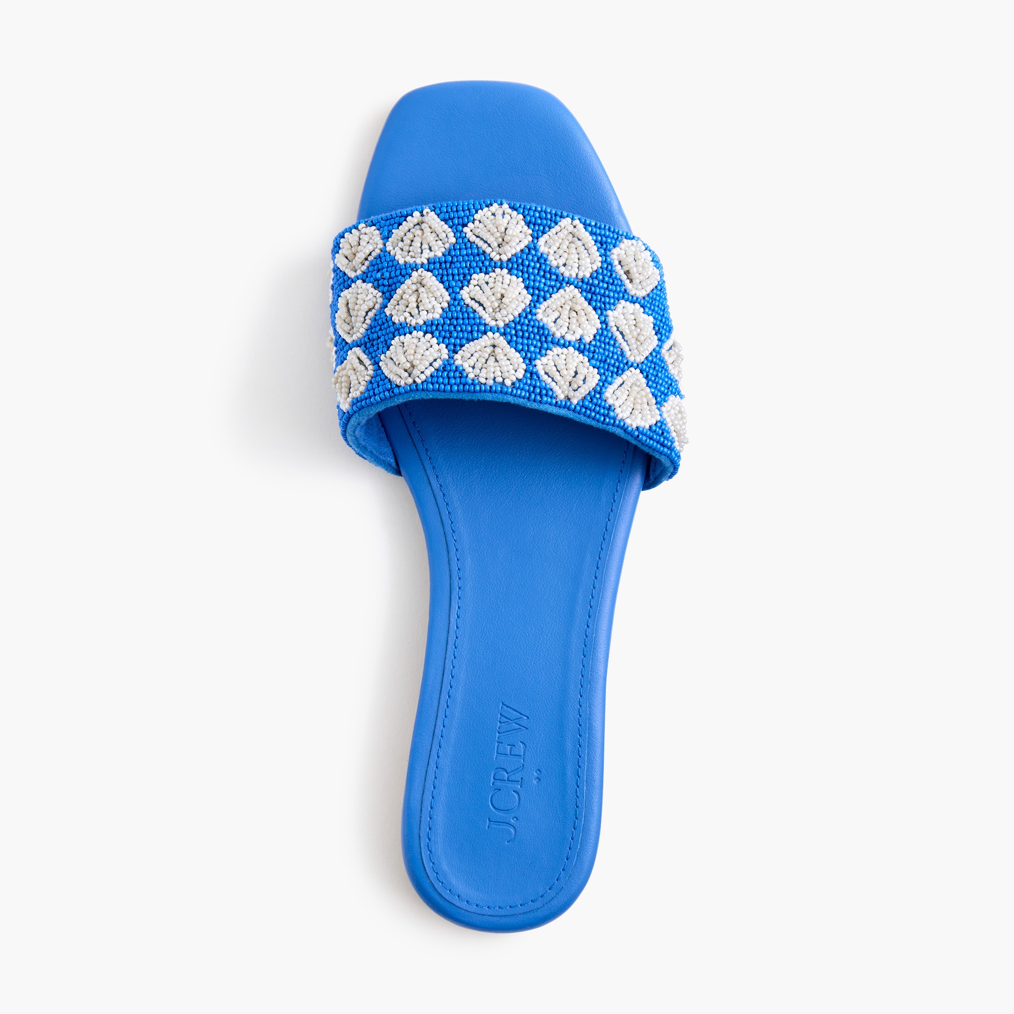 Beaded slide sandals